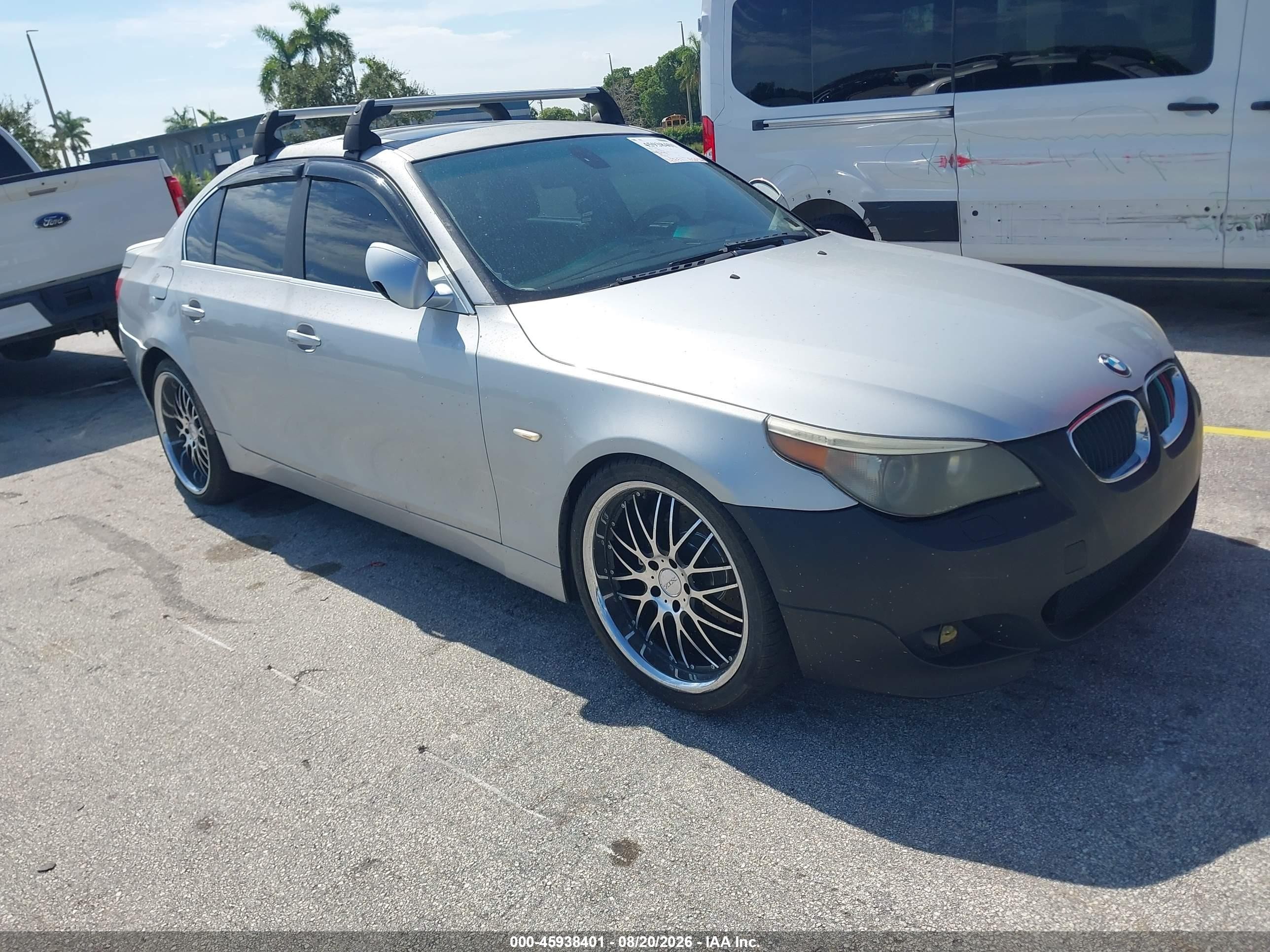 2005 Bmw 530i   Silver vin: WBANA73525B816140