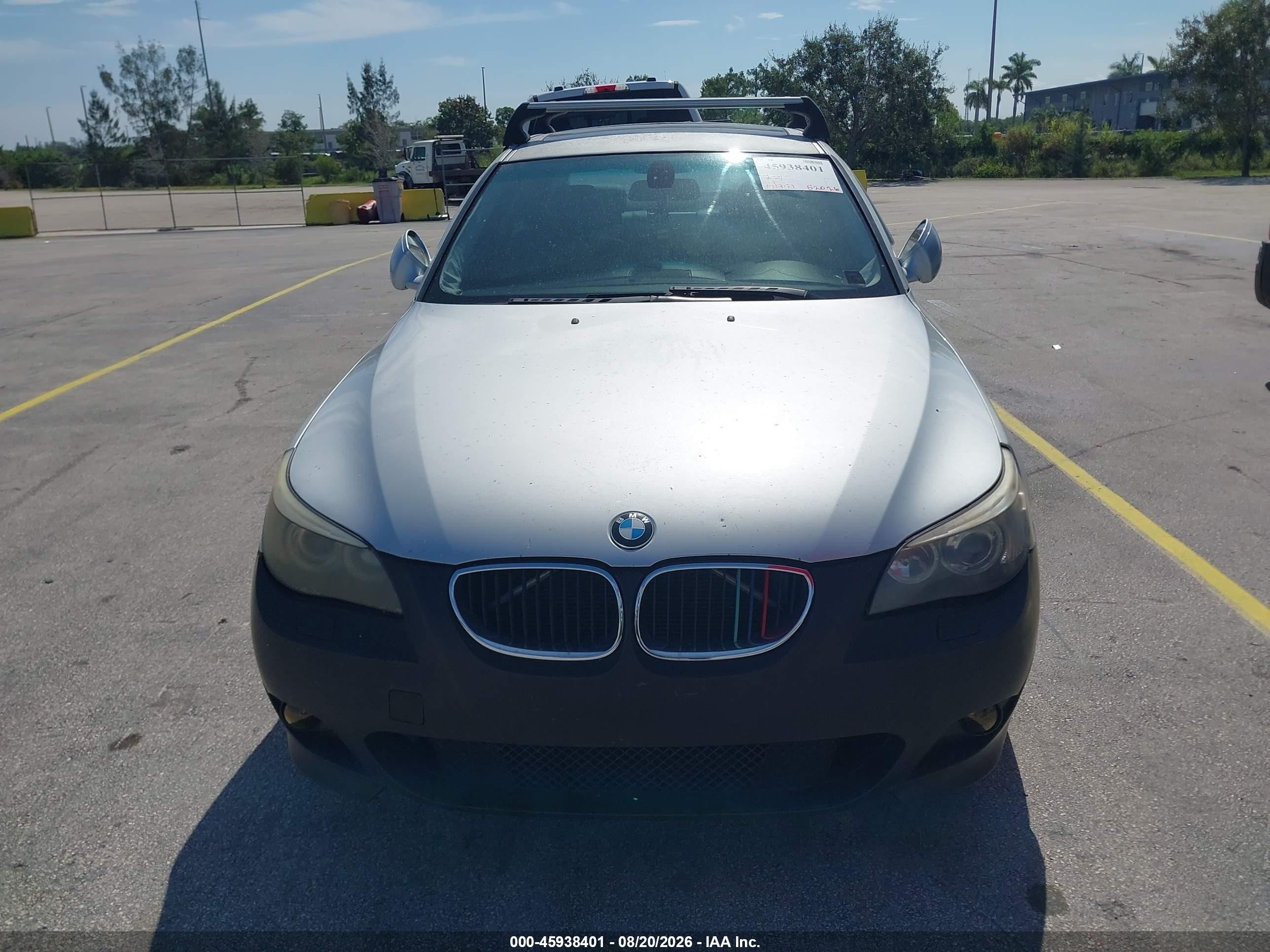 2005 Bmw 530i   Silver vin: WBANA73525B816140