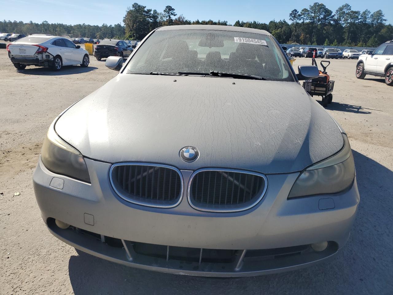 2004 Bmw 530 I Silver vin: WBANA73534B058727