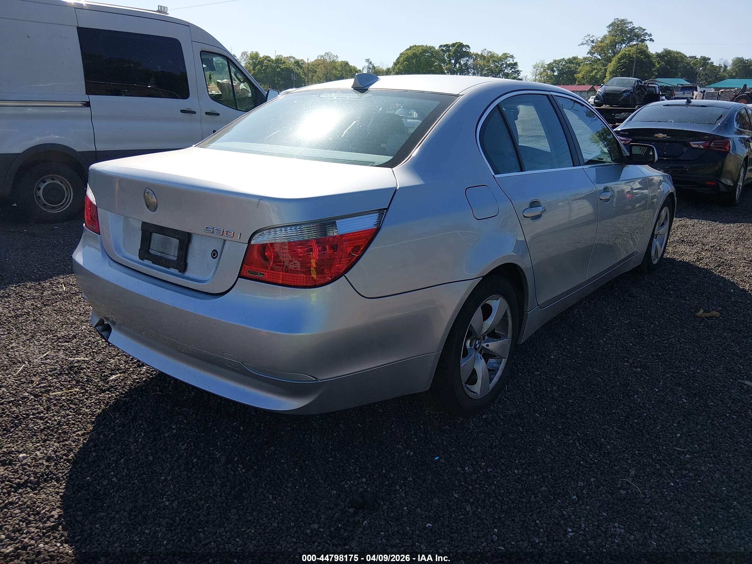 2004 Bmw 530i   Silver vin: WBANA73534B060557