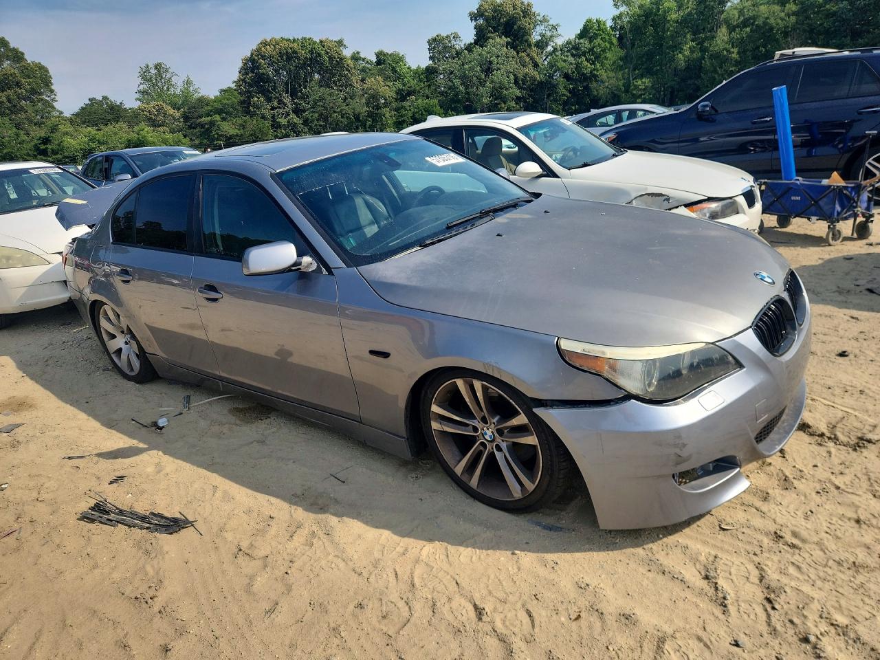 2004 Bmw 530 I Silver vin: WBANA73534B803394