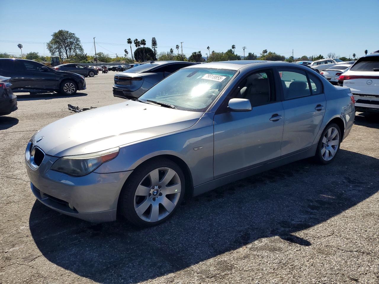 2005 Bmw 530 I Gray vin: WBANA73535B819631