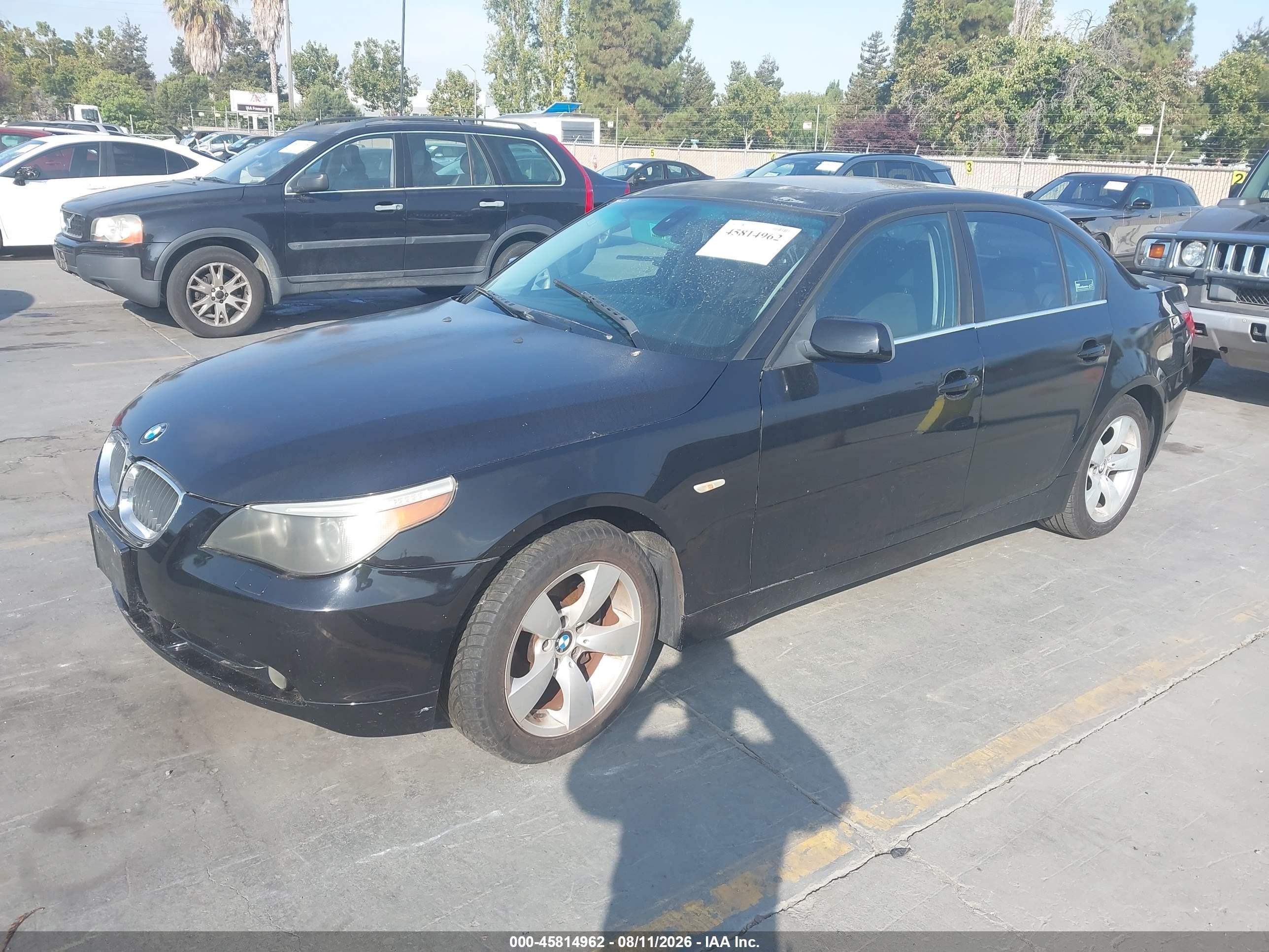 2005 Bmw 530i   Black vin: WBANA73535CR60659