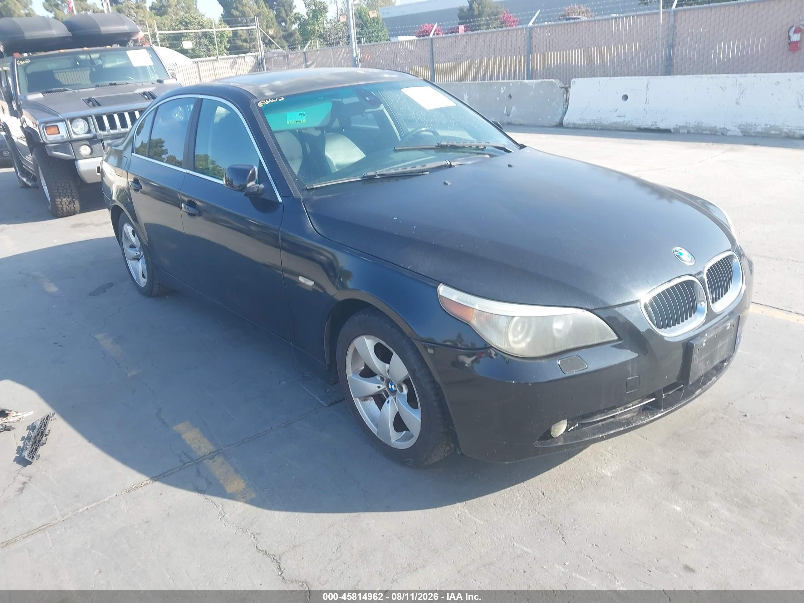 2005 Bmw 530i   Black vin: WBANA73535CR60659