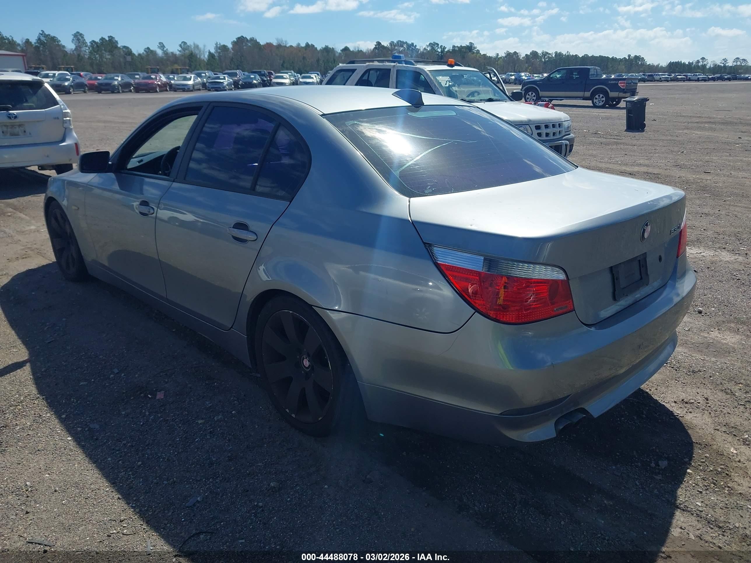 2005 Bmw 530i   Gray vin: WBANA73545B815944