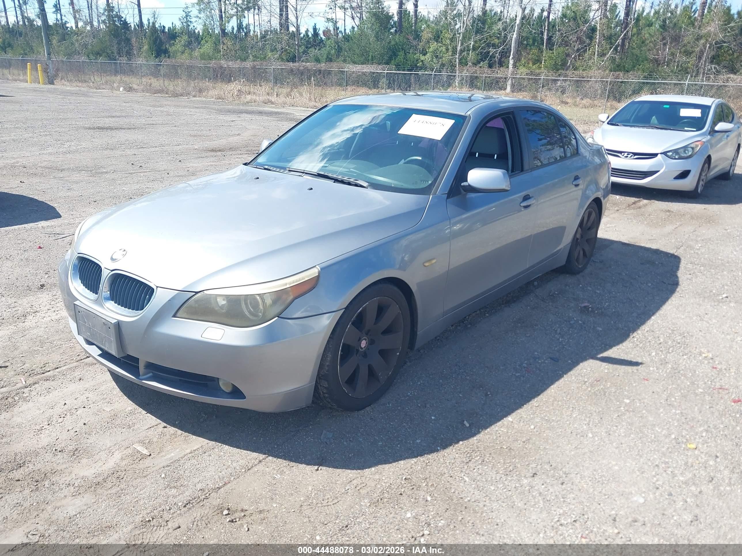 2005 Bmw 530i   Gray vin: WBANA73545B815944