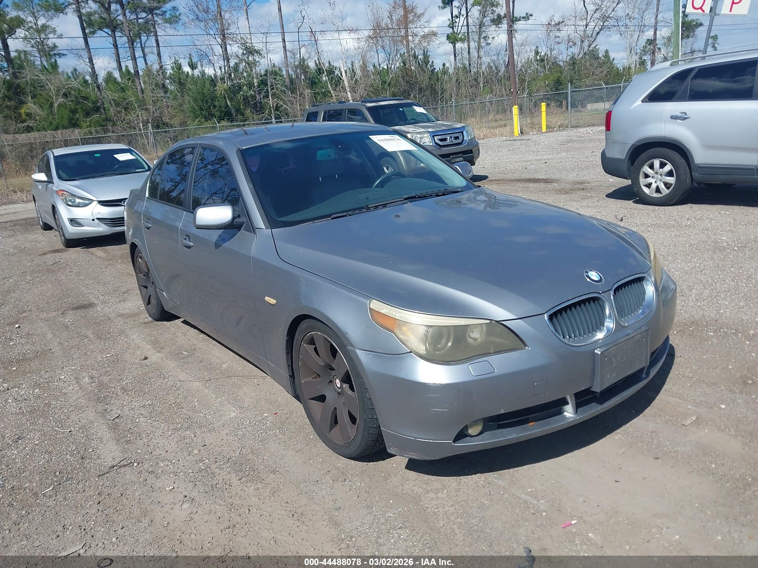 2005 Bmw 530i   Gray vin: WBANA73545B815944