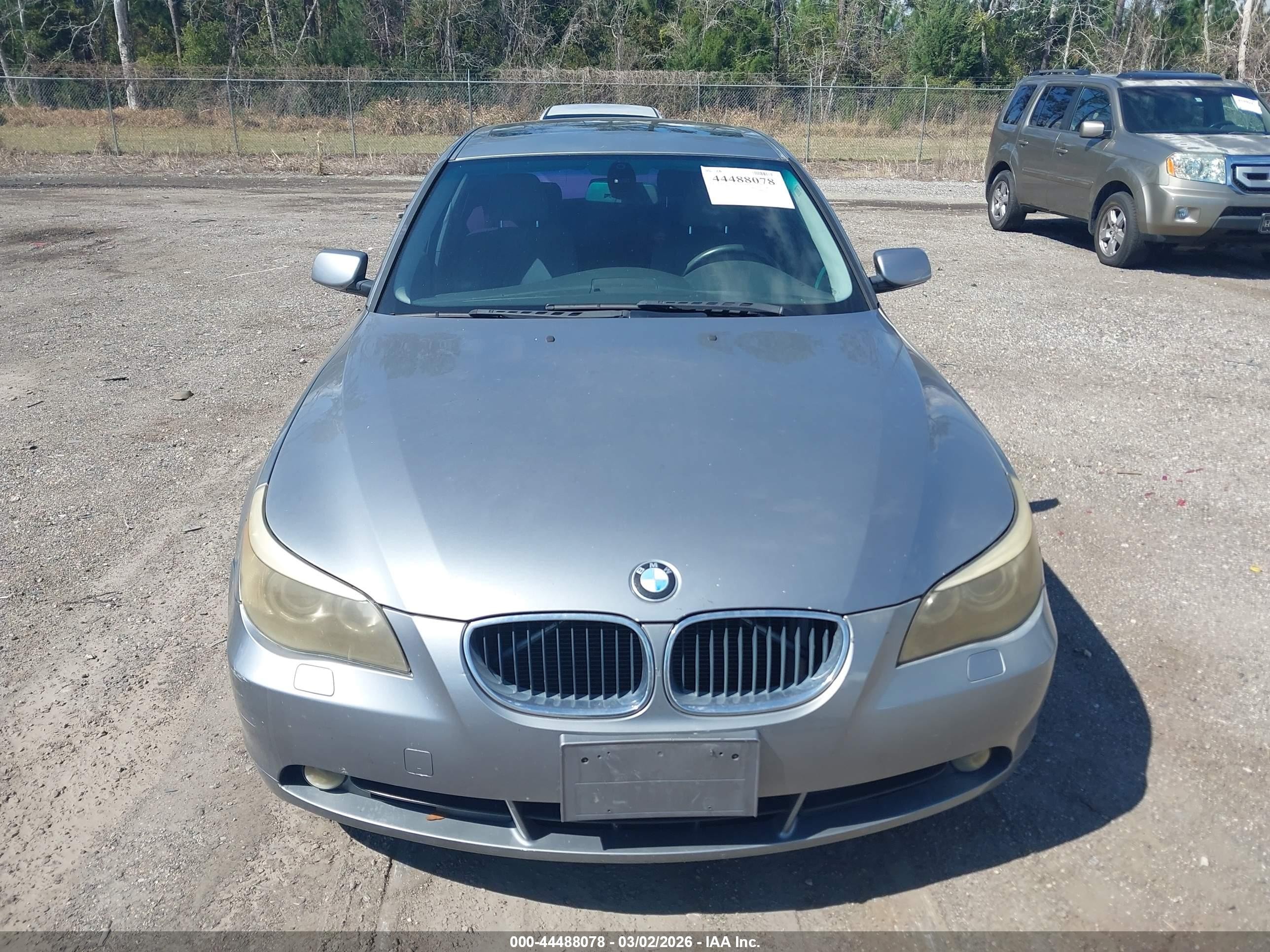 2005 Bmw 530i   Gray vin: WBANA73545B815944