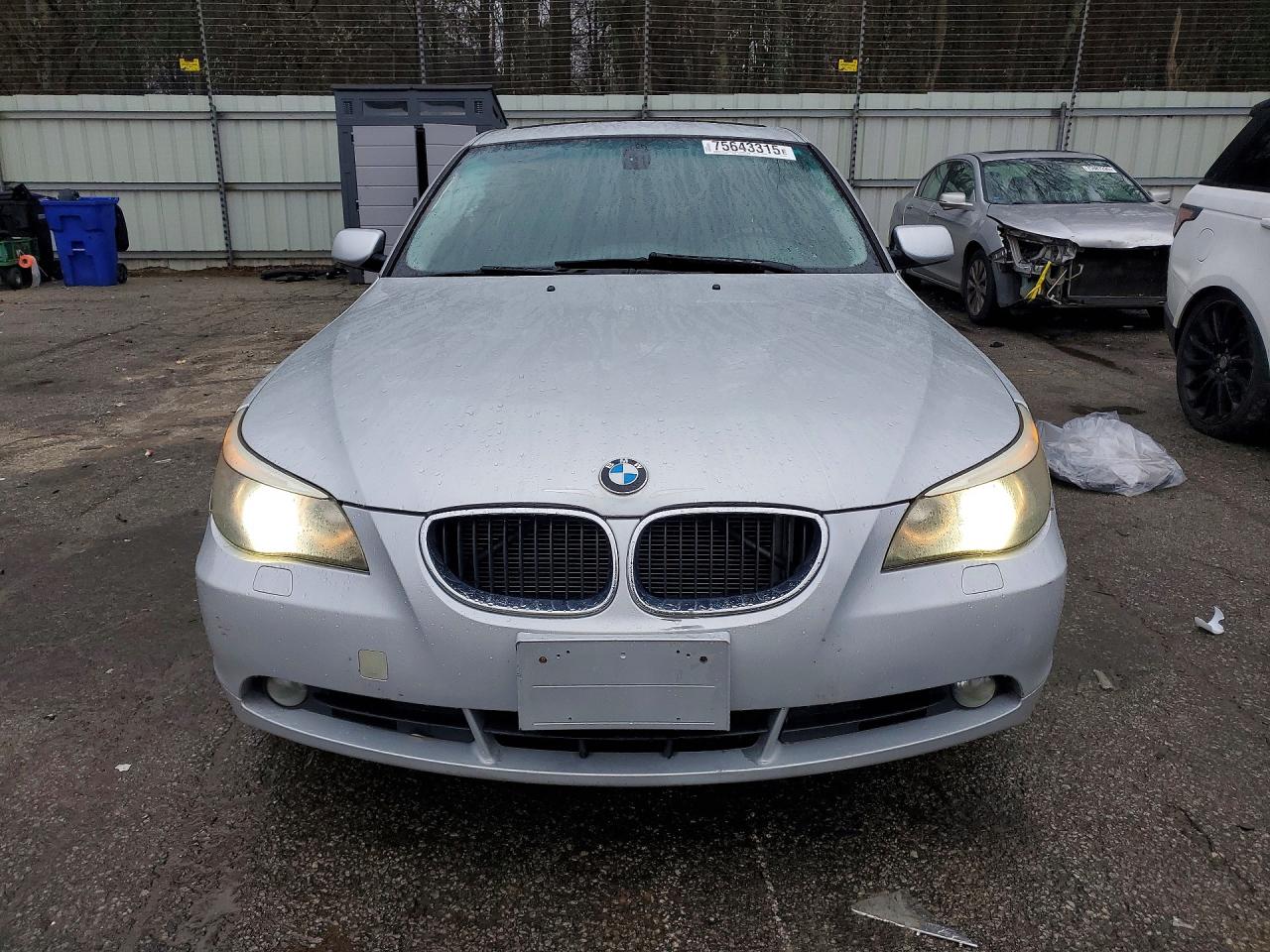 2005 Bmw 530 I Silver vin: WBANA73555CR57424