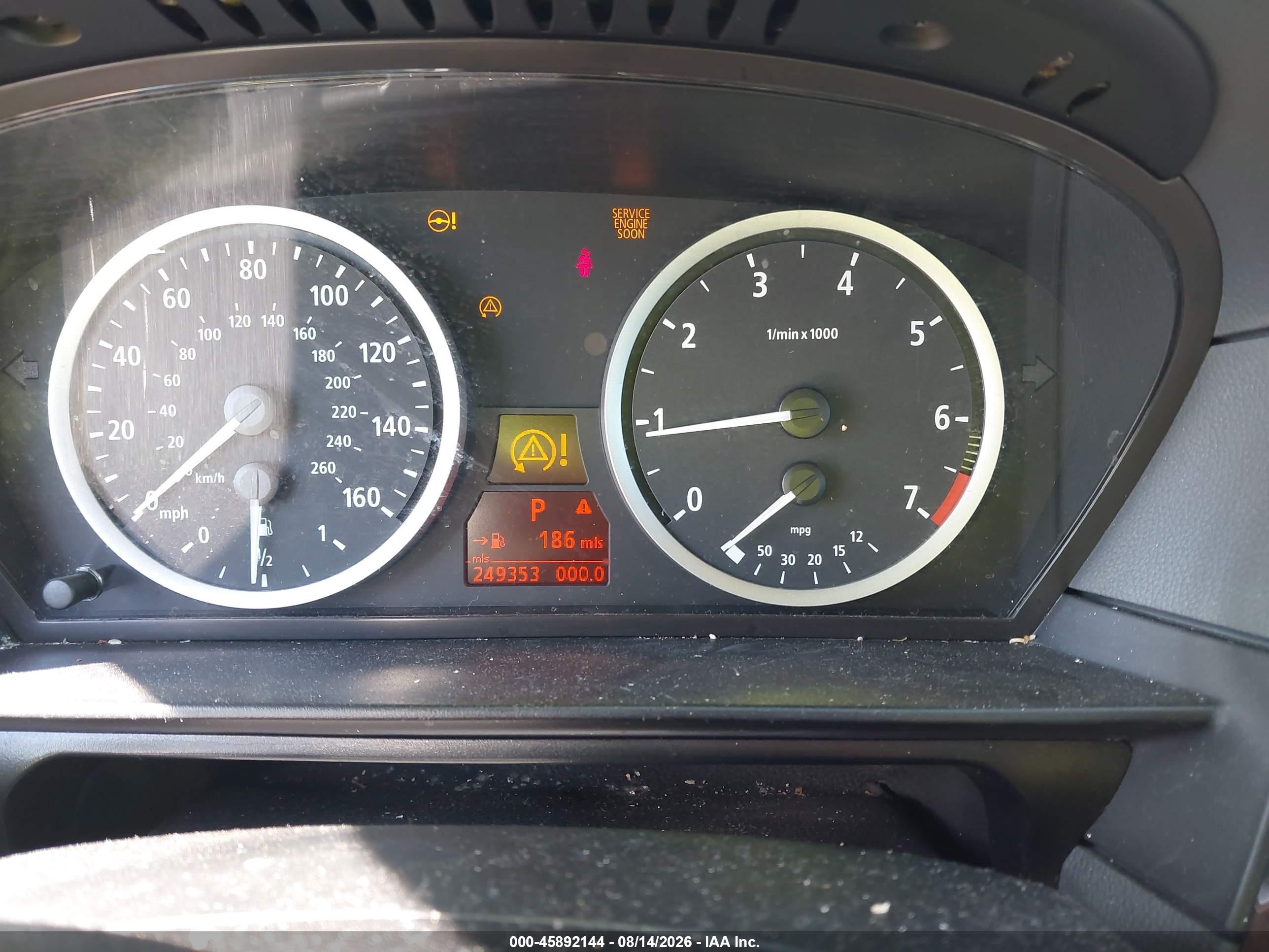 2005 Bmw 530i   Серый vin: WBANA73555CR59285