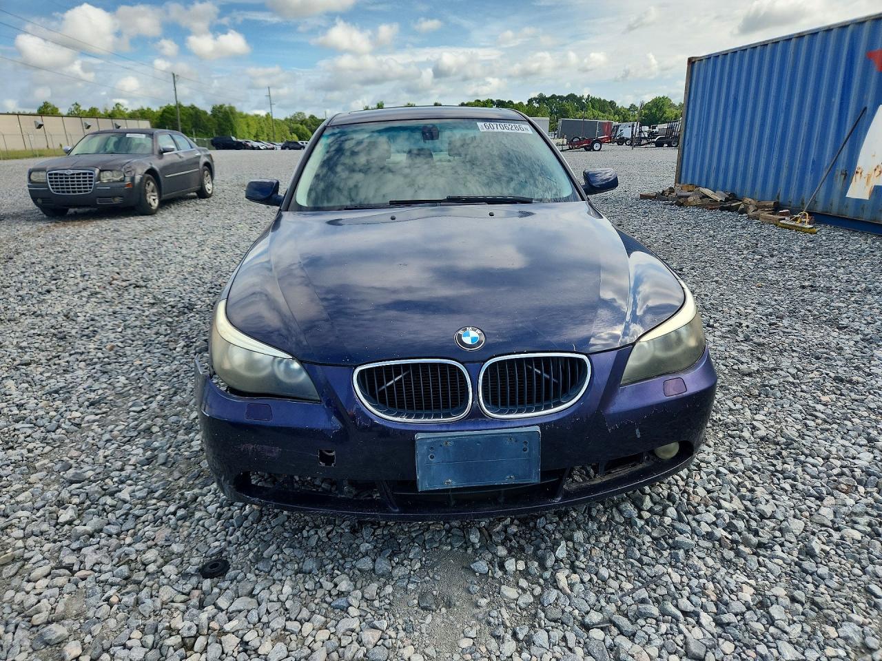 2004 Bmw 530 I Синий vin: WBANA73564B062853