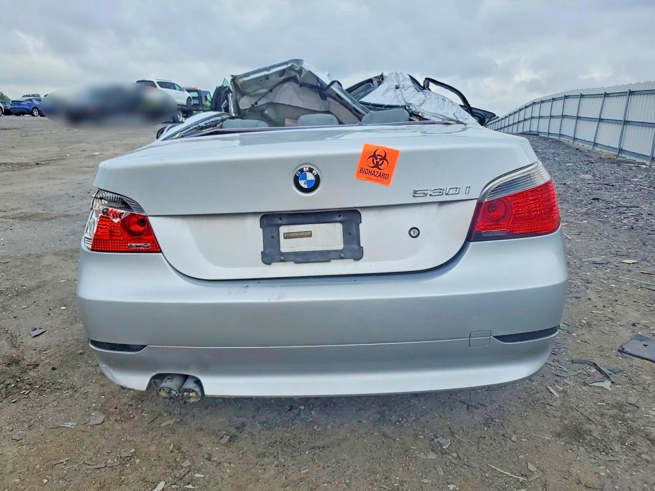 2004 Bmw 530-i Silver vin: WBANA735748060335