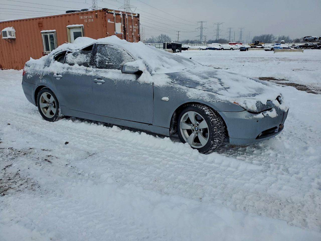 2004 Bmw 530 I Silver vin: WBANA73574B057497