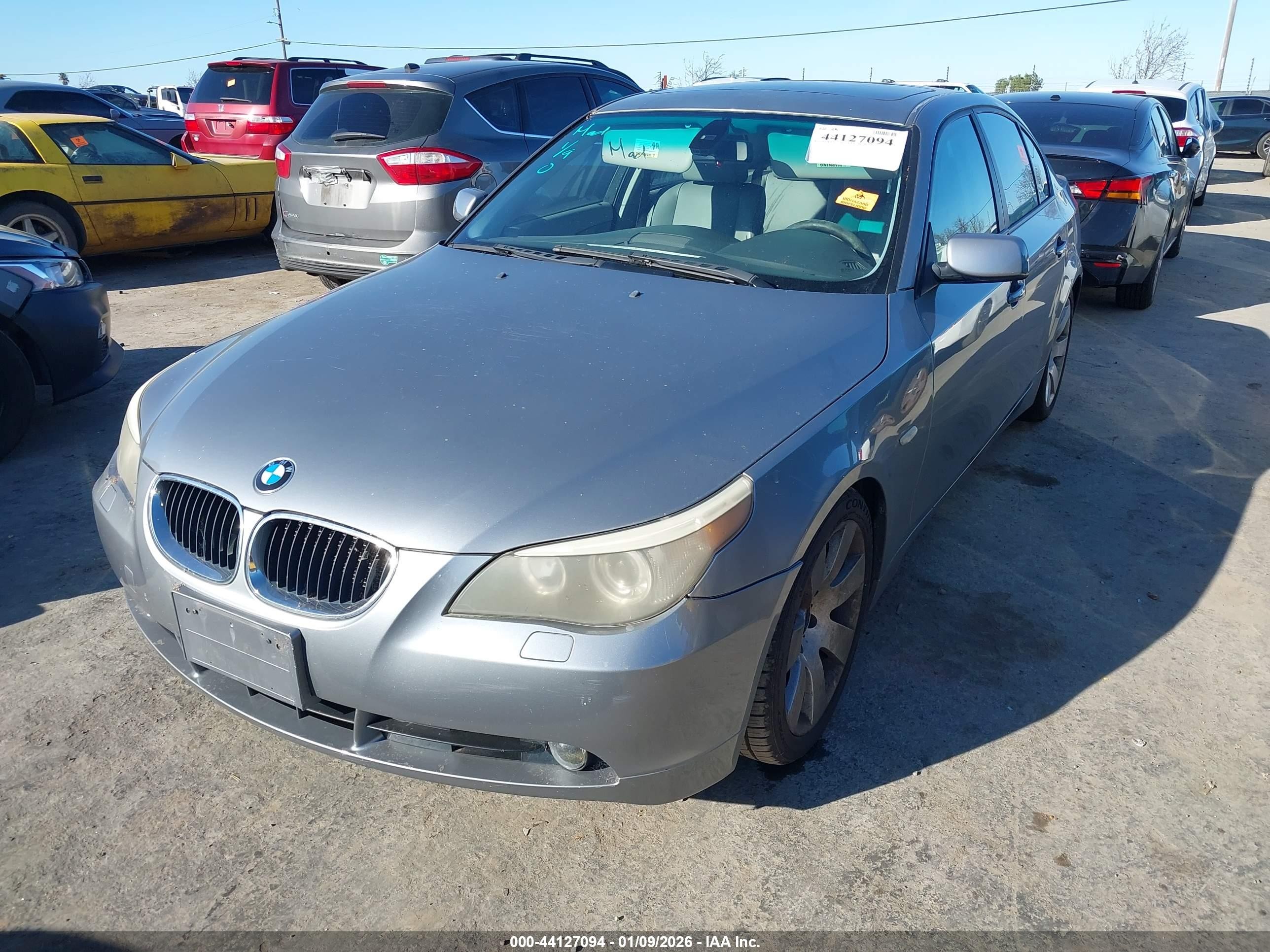 2005 Bmw 530i   Gray vin: WBANA73575B048865