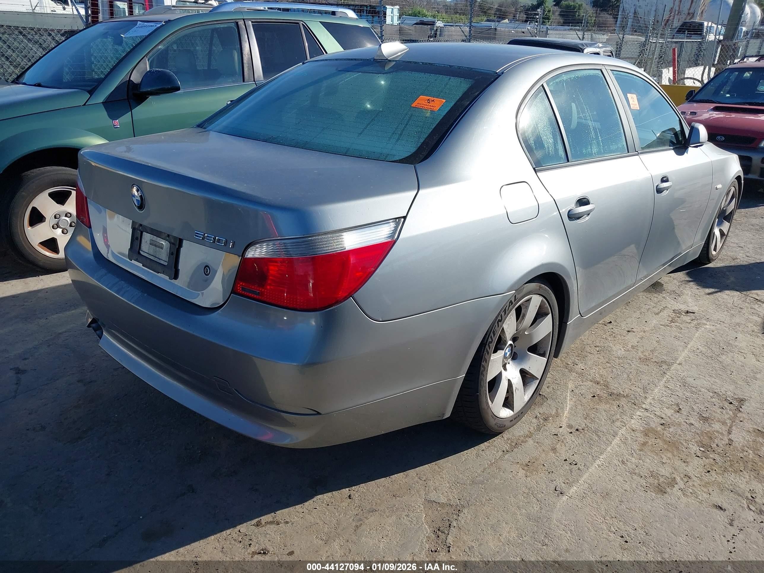 2005 Bmw 530i   Gray vin: WBANA73575B048865