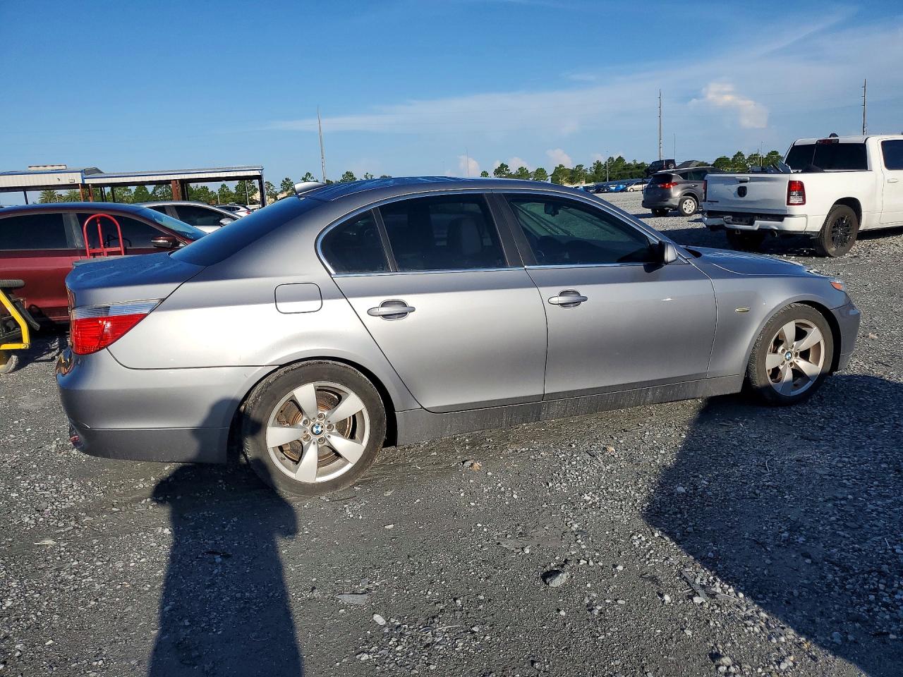2005 Bmw 530 I Silver vin: WBANA73575B819602