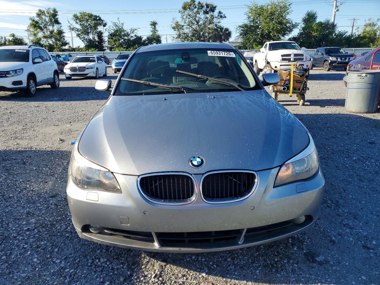 2005 Bmw 530 I Silver vin: WBANA73575B819602