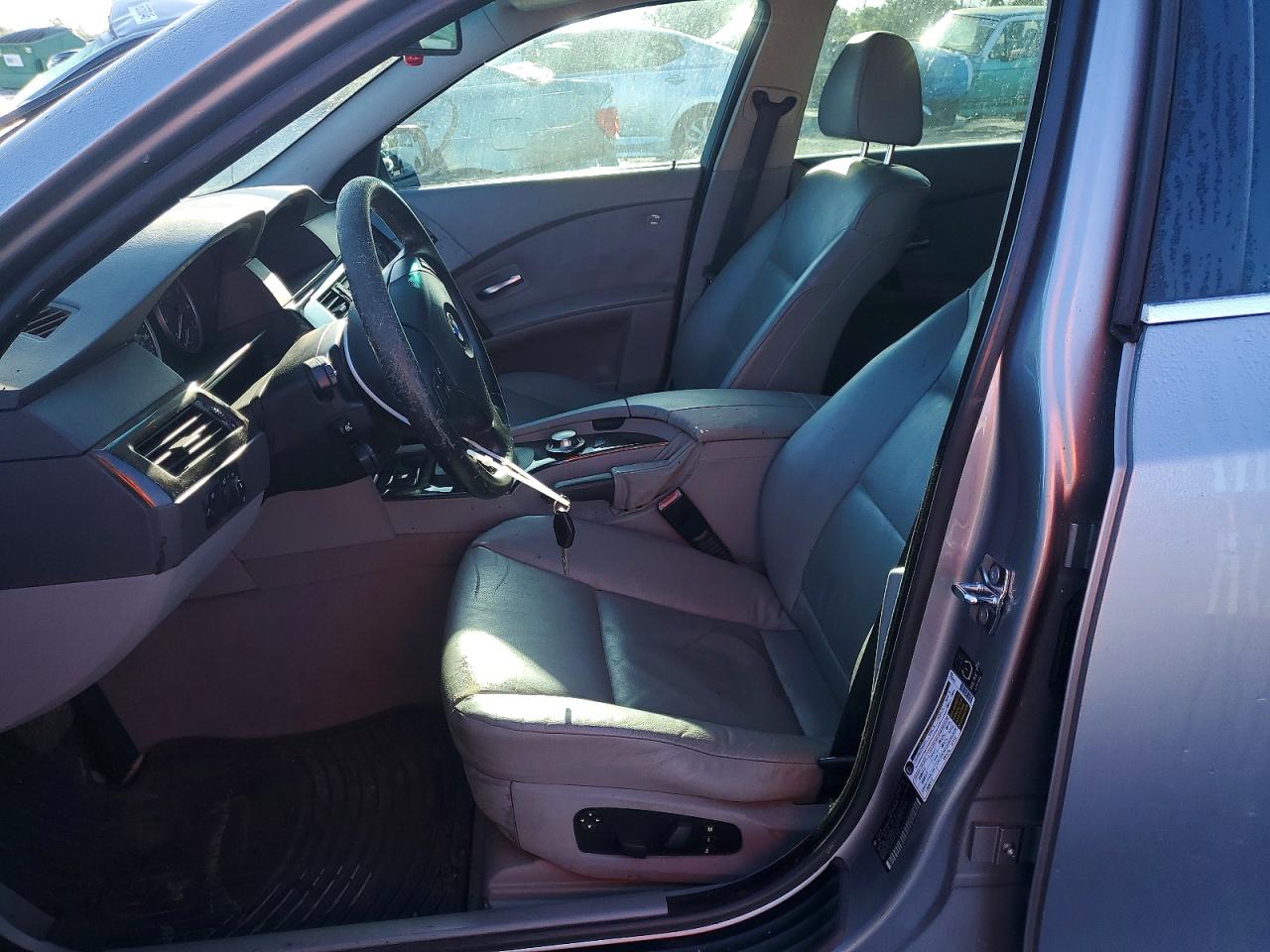 2005 Bmw 530 I Silver vin: WBANA73575B819602