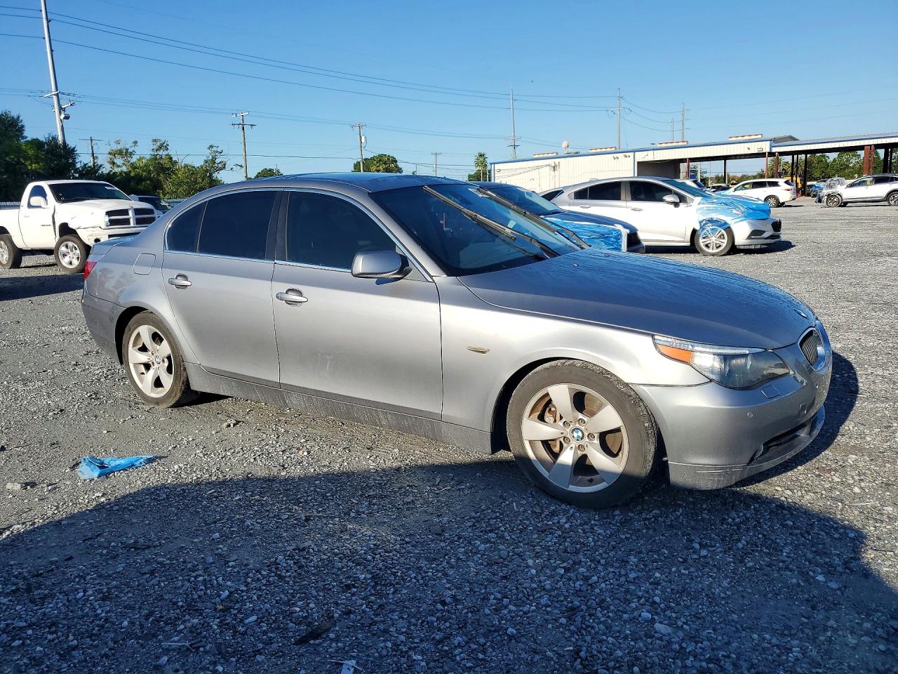 2005 Bmw 530 I Silver vin: WBANA73575B819602