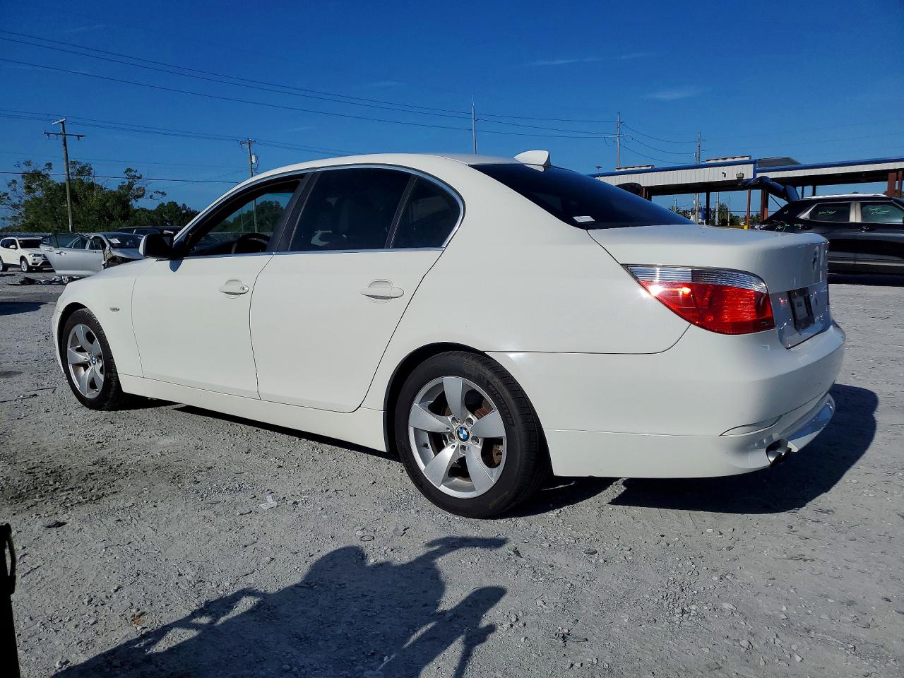 2005 Bmw 530 I White vin: WBANA73575CR57442