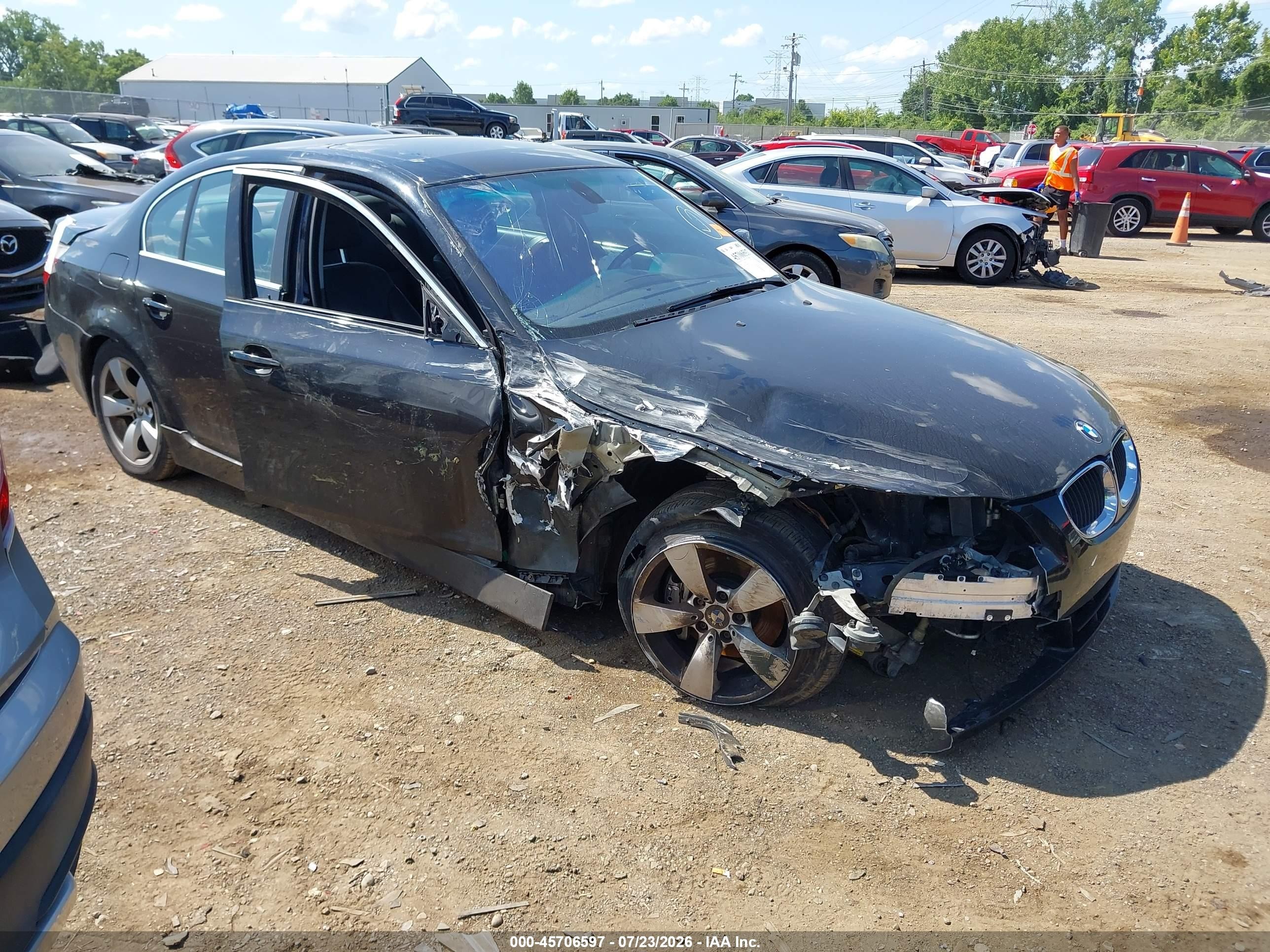 2005 Bmw 530i   Black vin: WBANA73585B048745