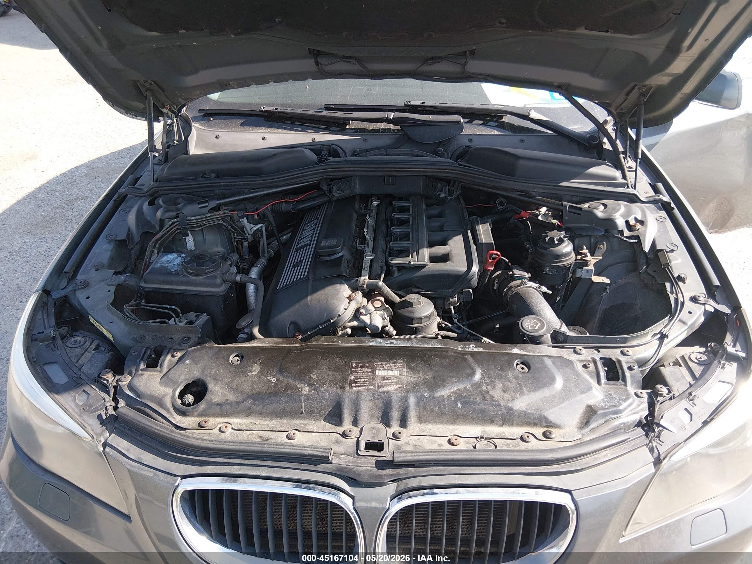 2005 Bmw 530i   Gray vin: WBANA73585B048857