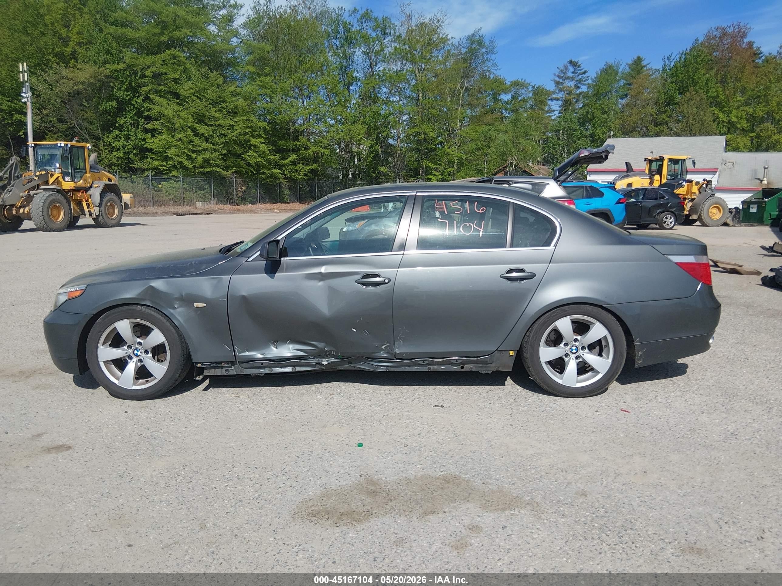 2005 Bmw 530i   Gray vin: WBANA73585B048857