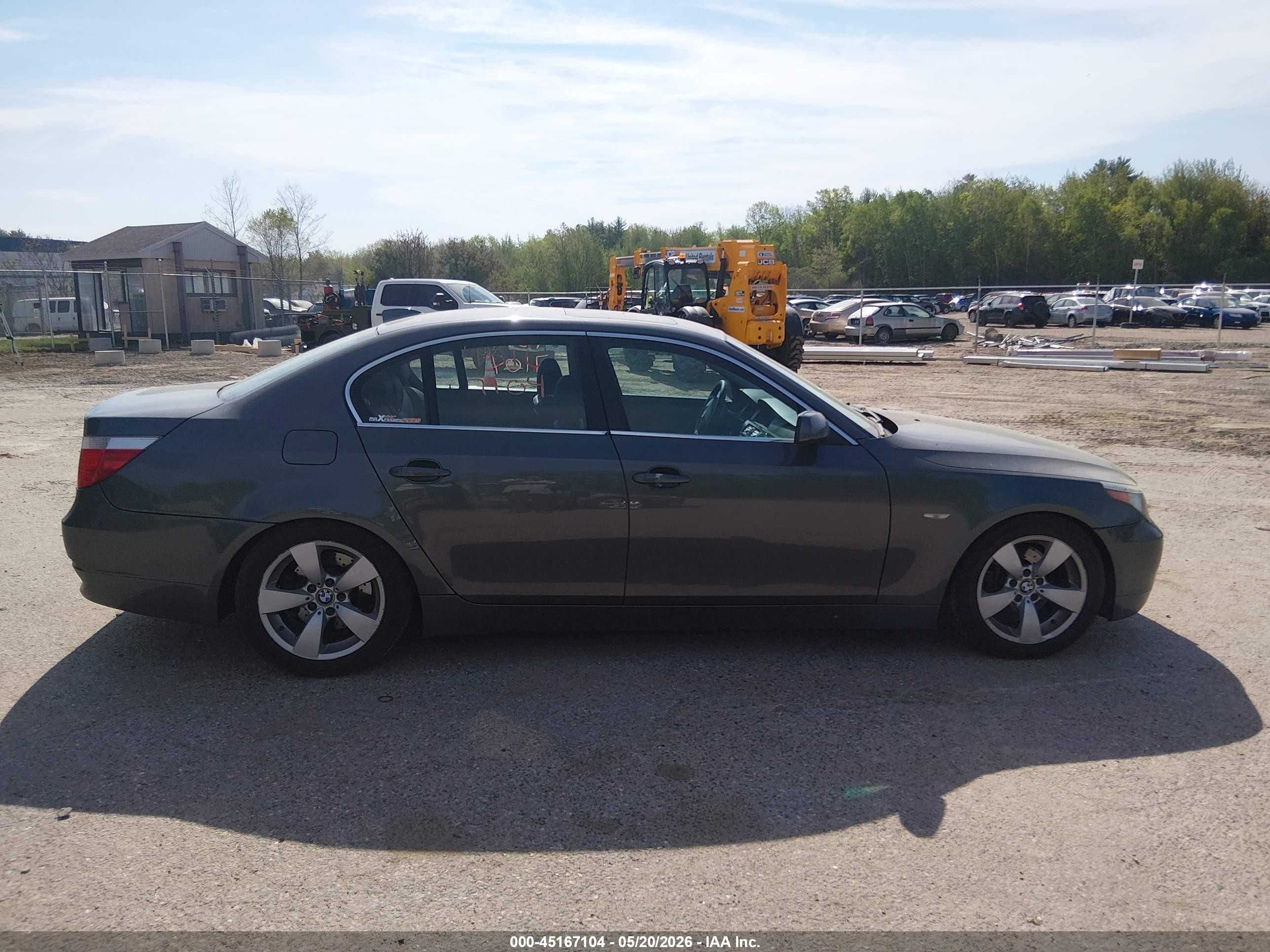 2005 Bmw 530i   Gray vin: WBANA73585B048857