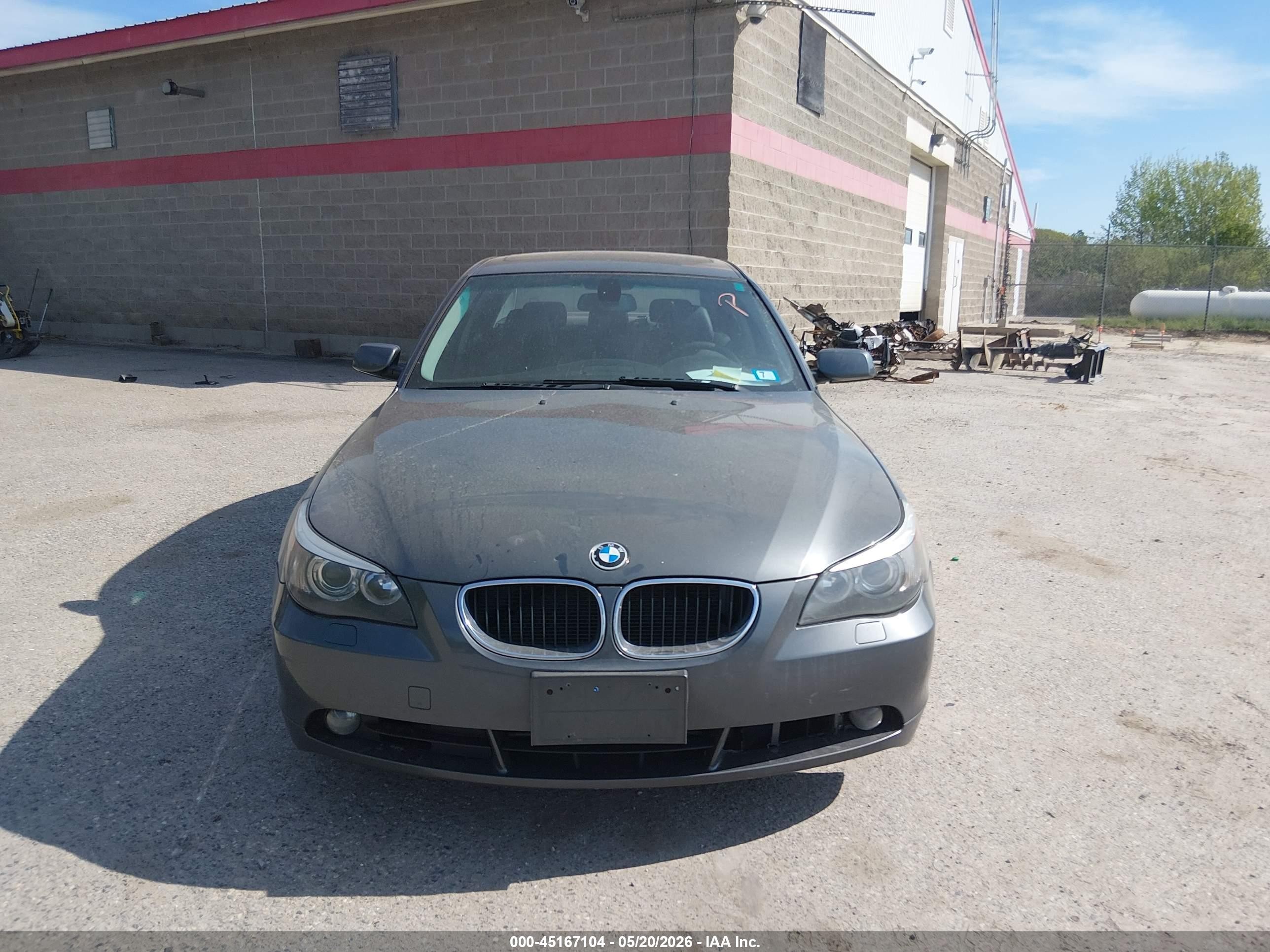 2005 Bmw 530i   Gray vin: WBANA73585B048857