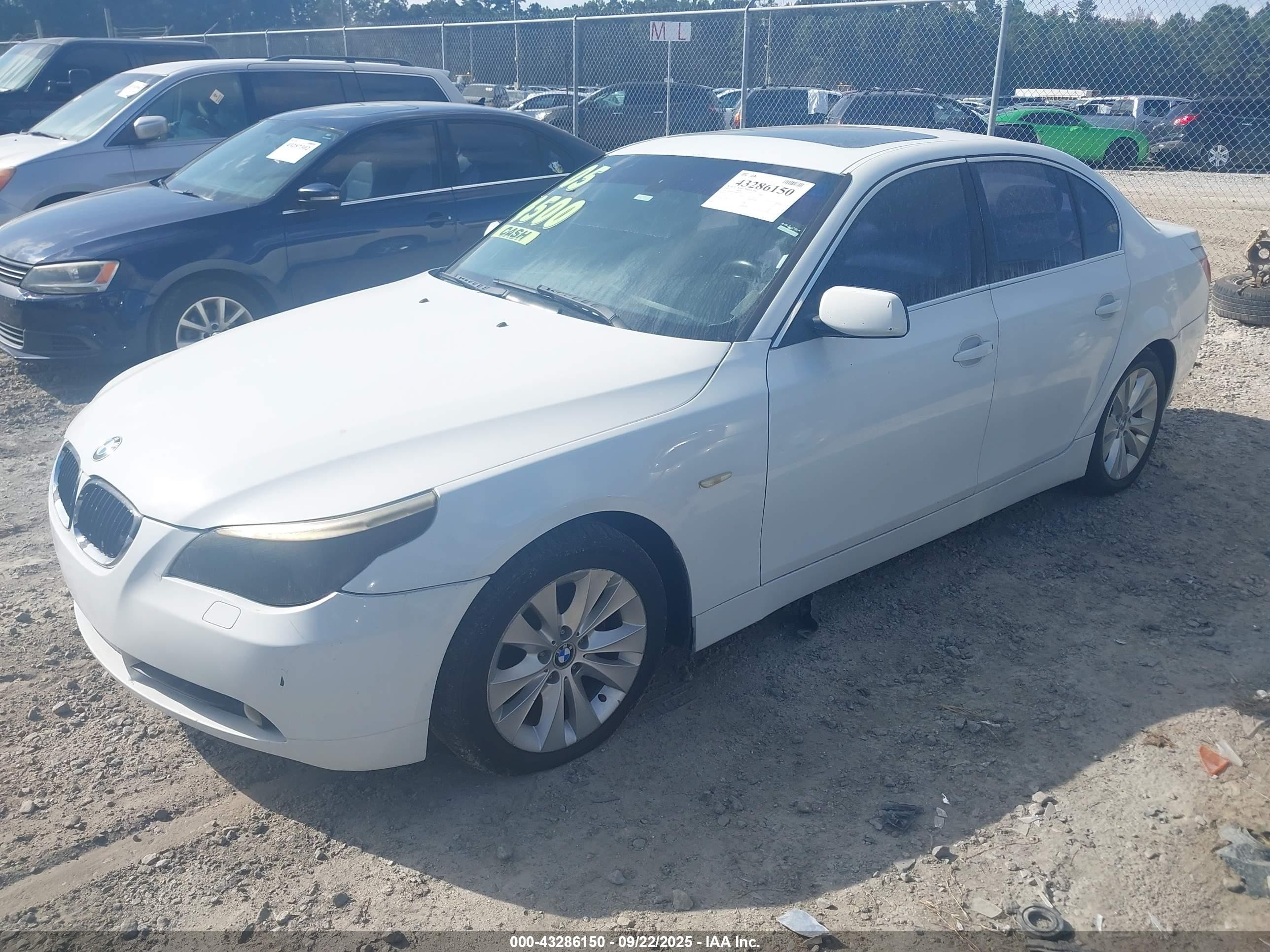 2005 Bmw 530i Серебряный vin: WBANA73585B817387