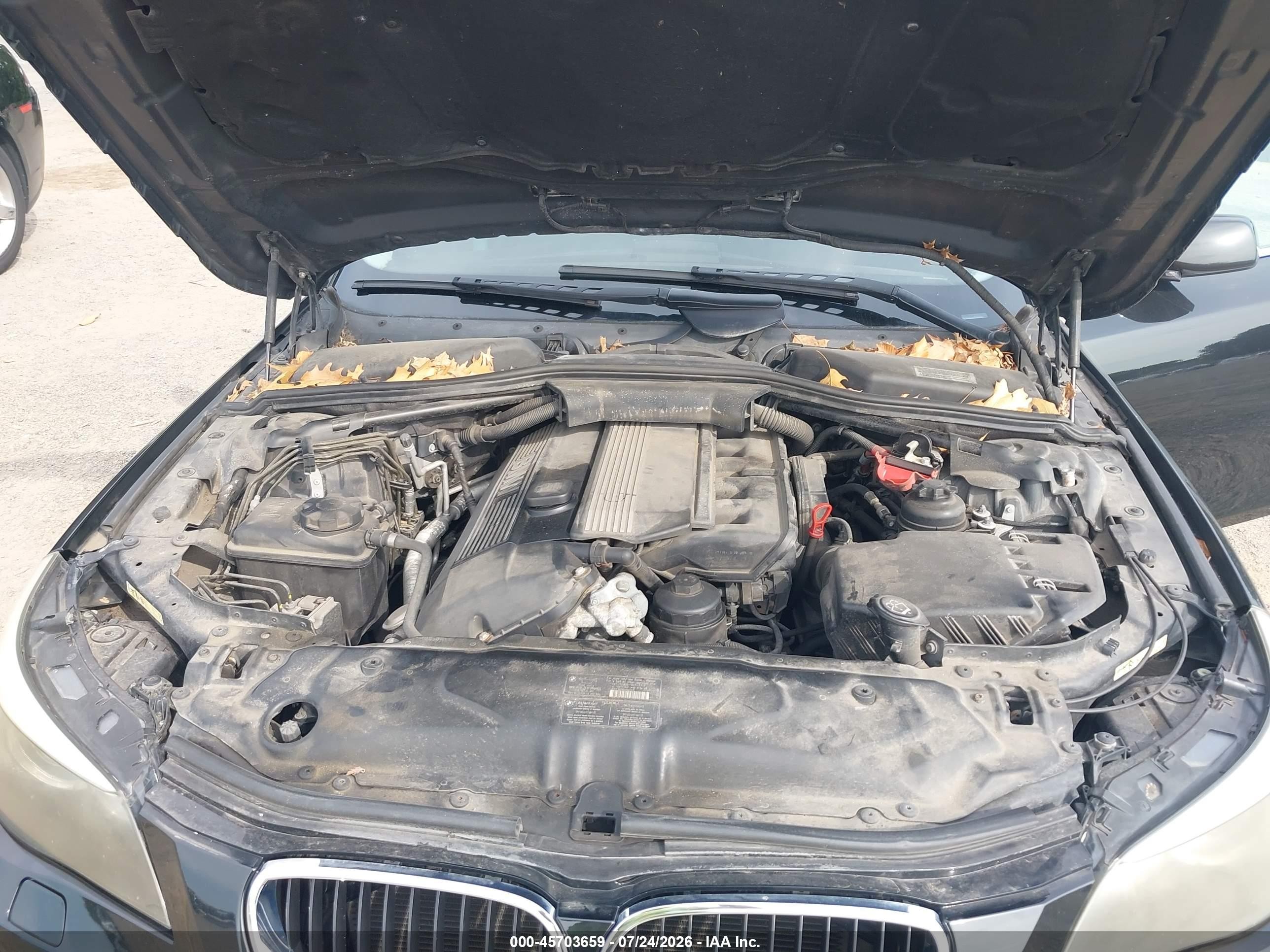 2005 Bmw 530i Черный vin: WBANA73585CR57952