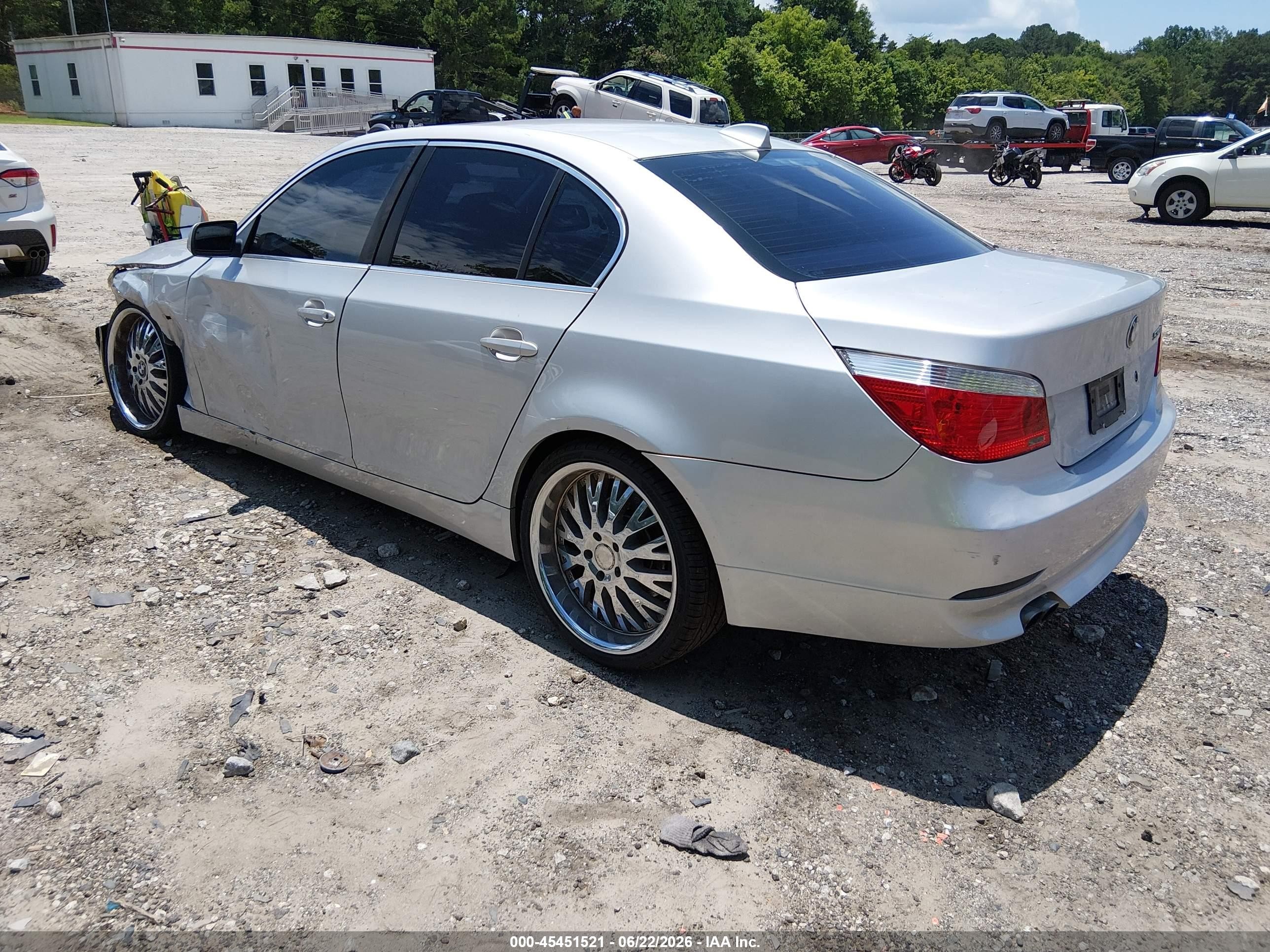 2004 Bmw 530i   Silver vin: WBANA73594B063690
