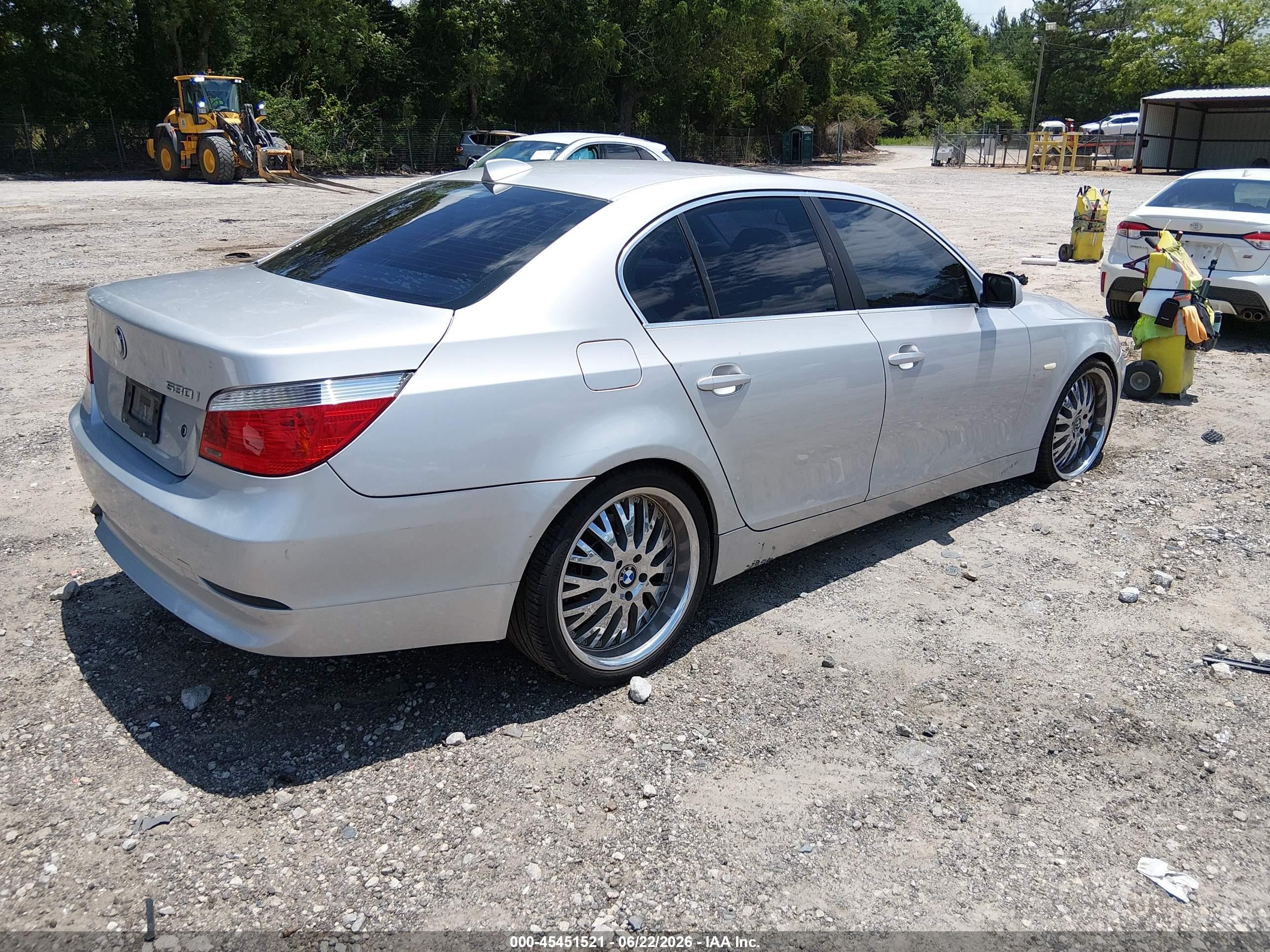 2004 Bmw 530i   Silver vin: WBANA73594B063690