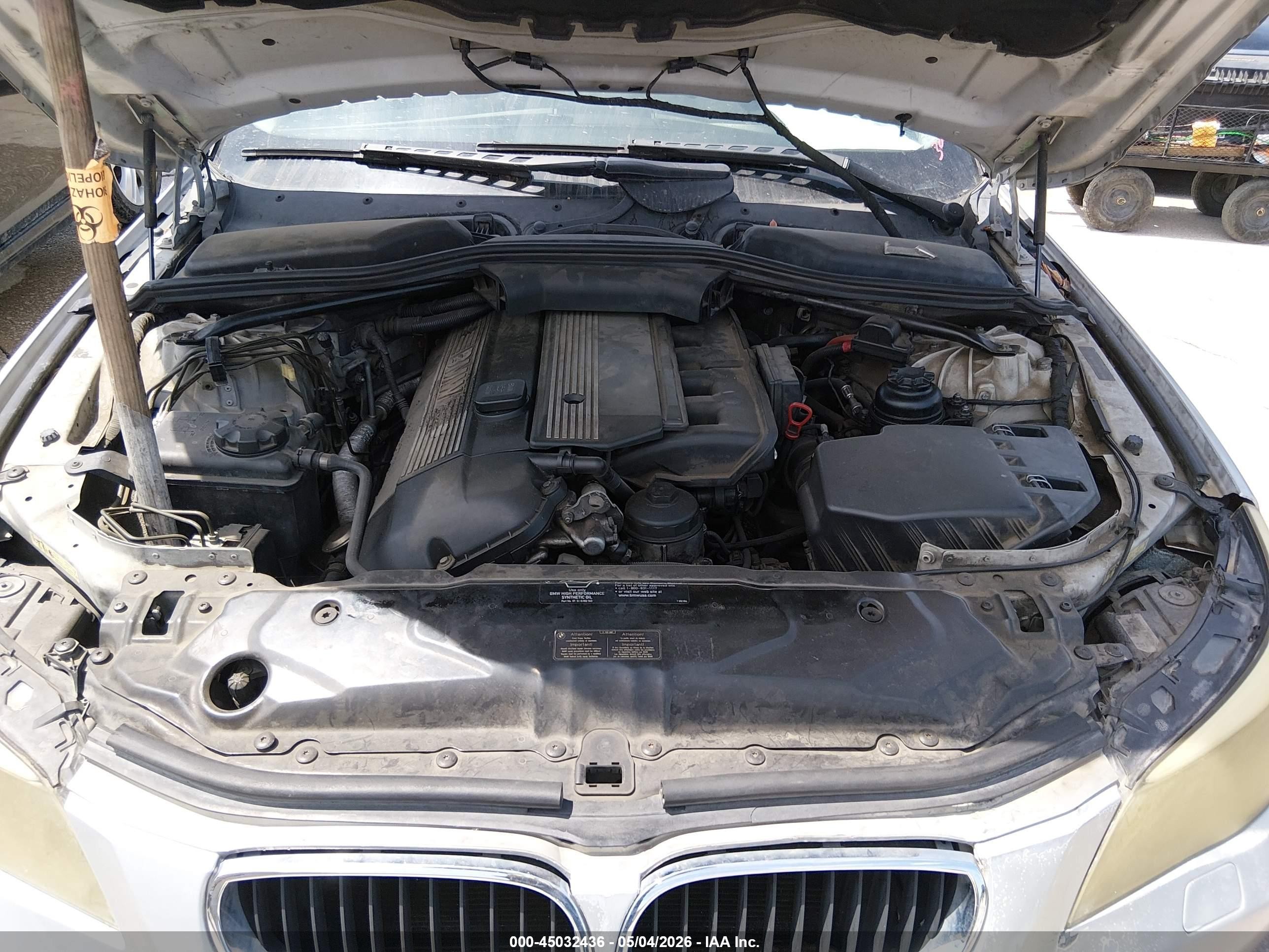 2004 Bmw 530i   Silver vin: WBANA73594B064502
