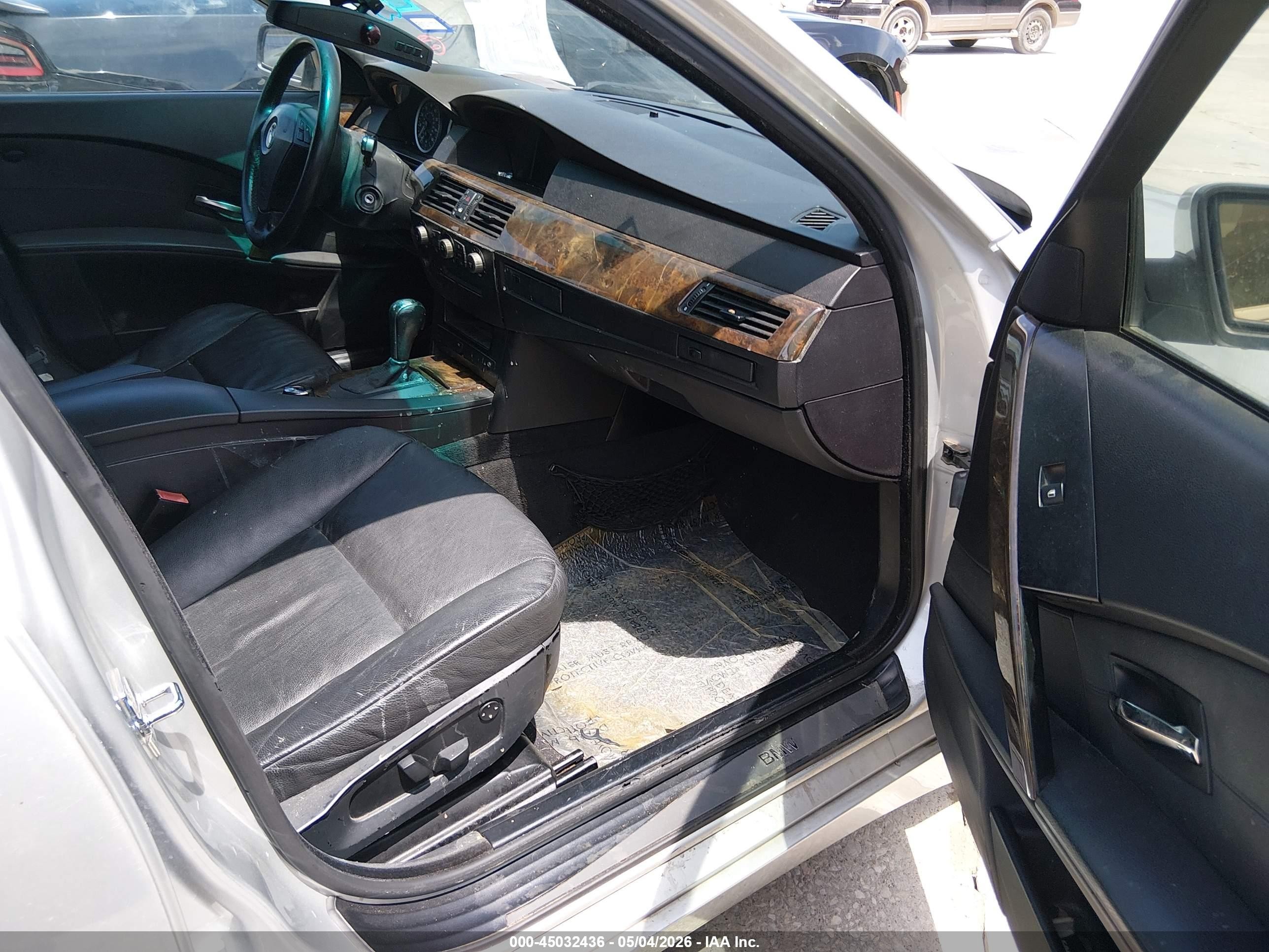 2004 Bmw 530i   Silver vin: WBANA73594B064502