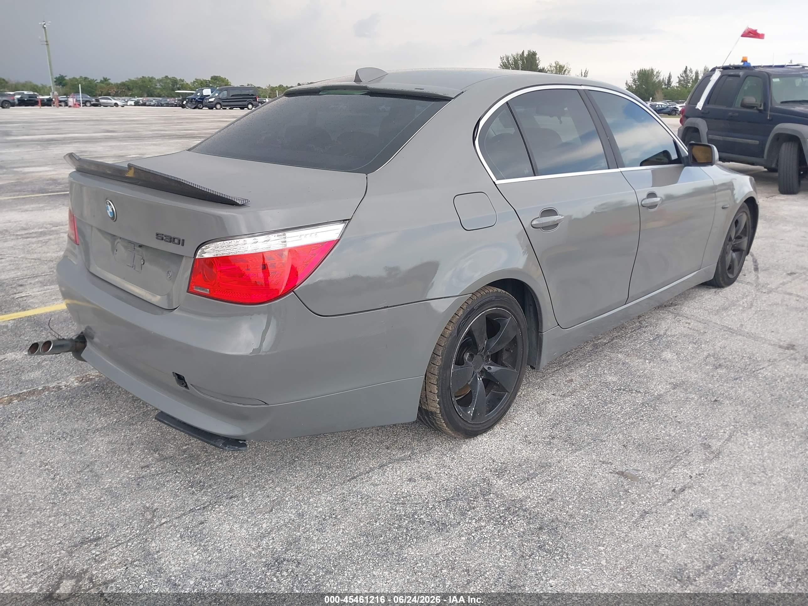 2005 Bmw 530i   Gray vin: WBANA73595B813736