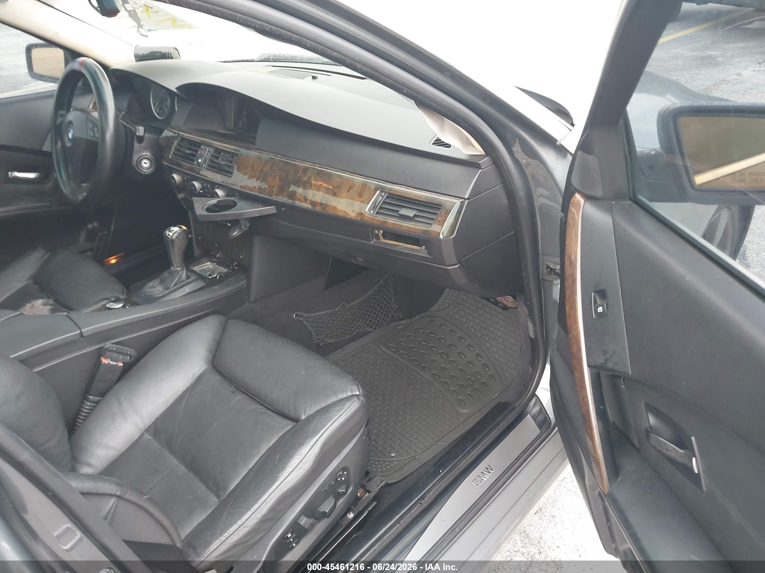 2005 Bmw 530i   Gray vin: WBANA73595B813736