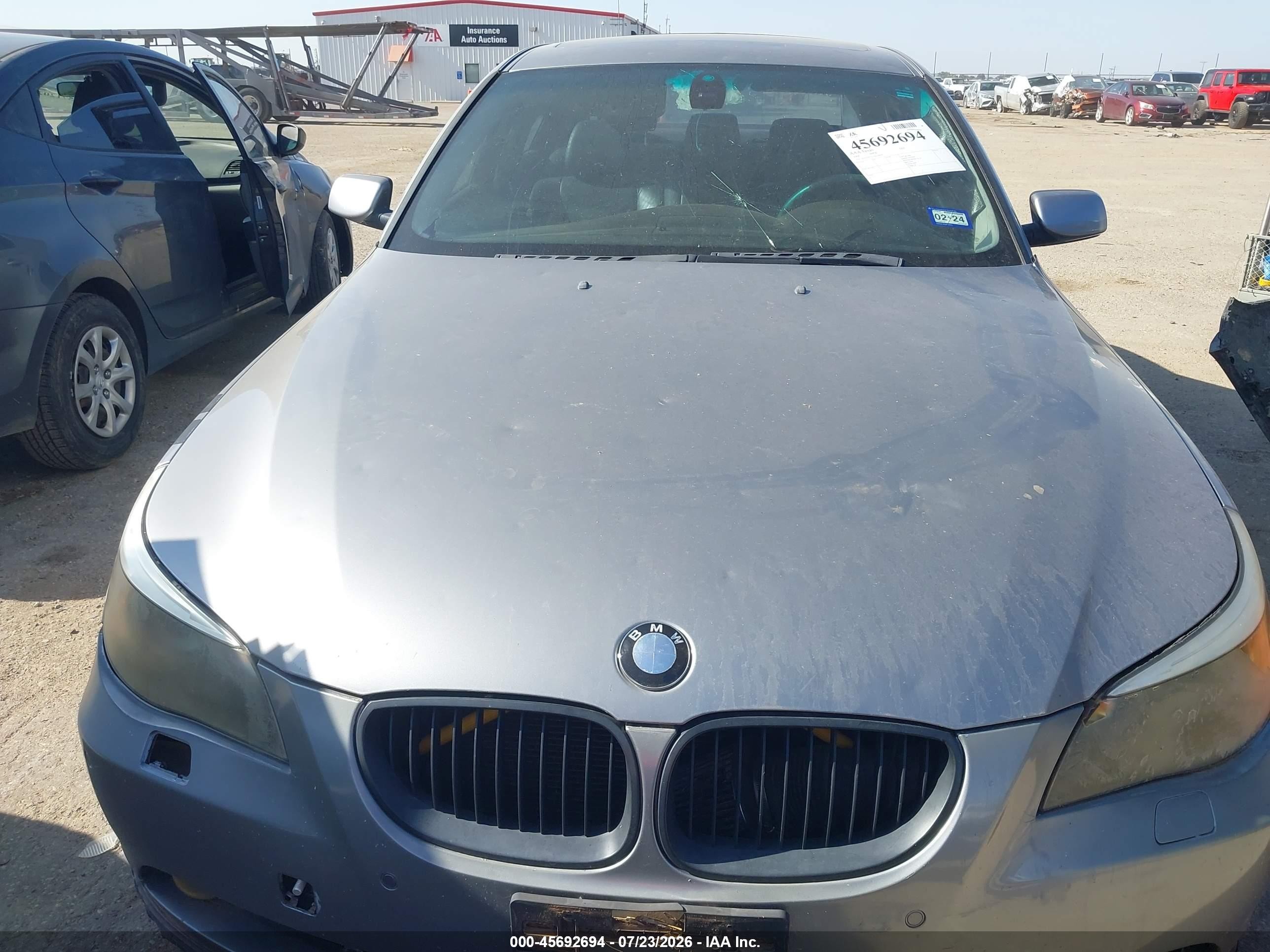 2004 Bmw 545i   Silver vin: WBANB33514B109048