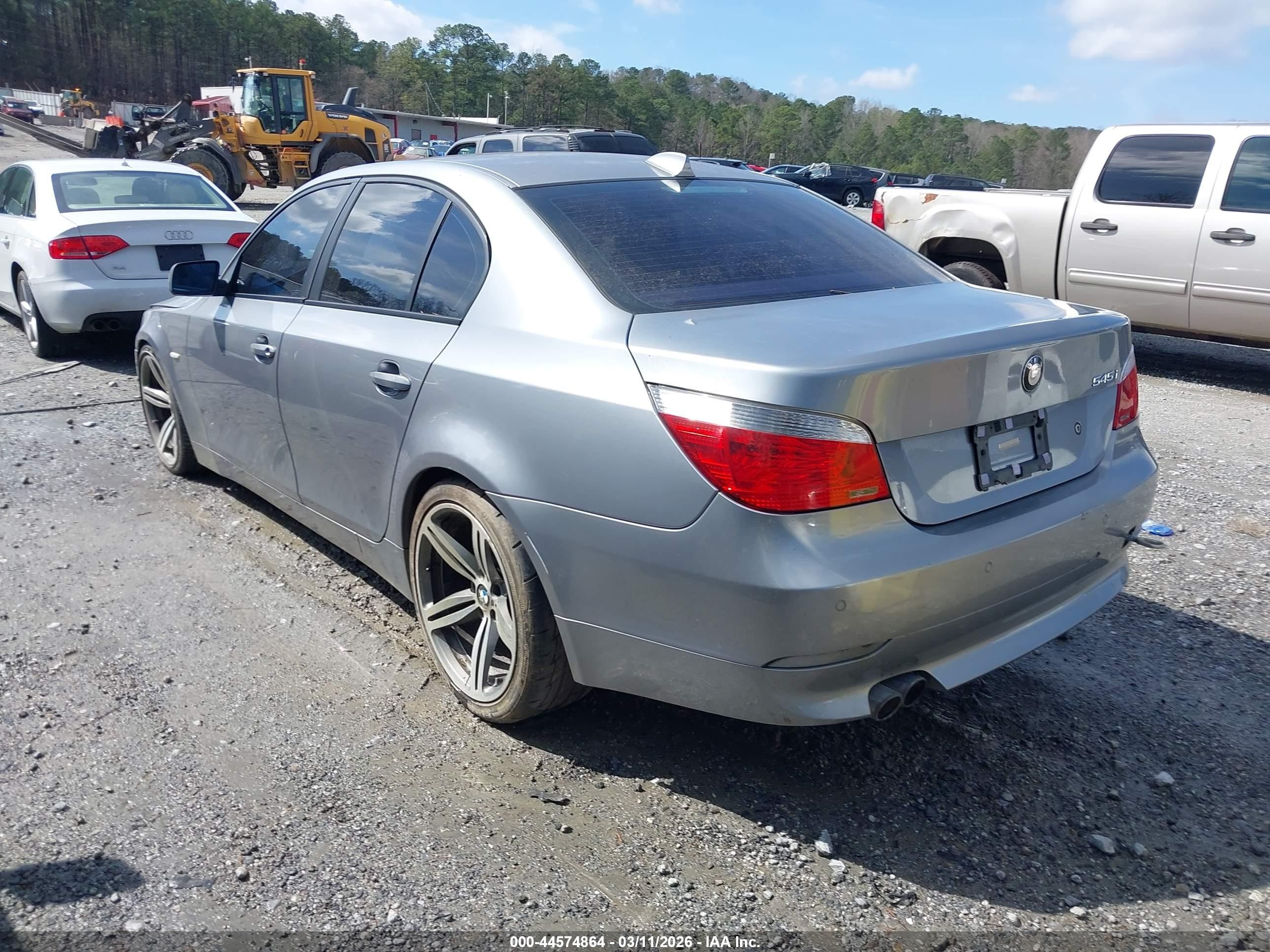 2005 Bmw 545i   Gray vin: WBANB33585B089611
