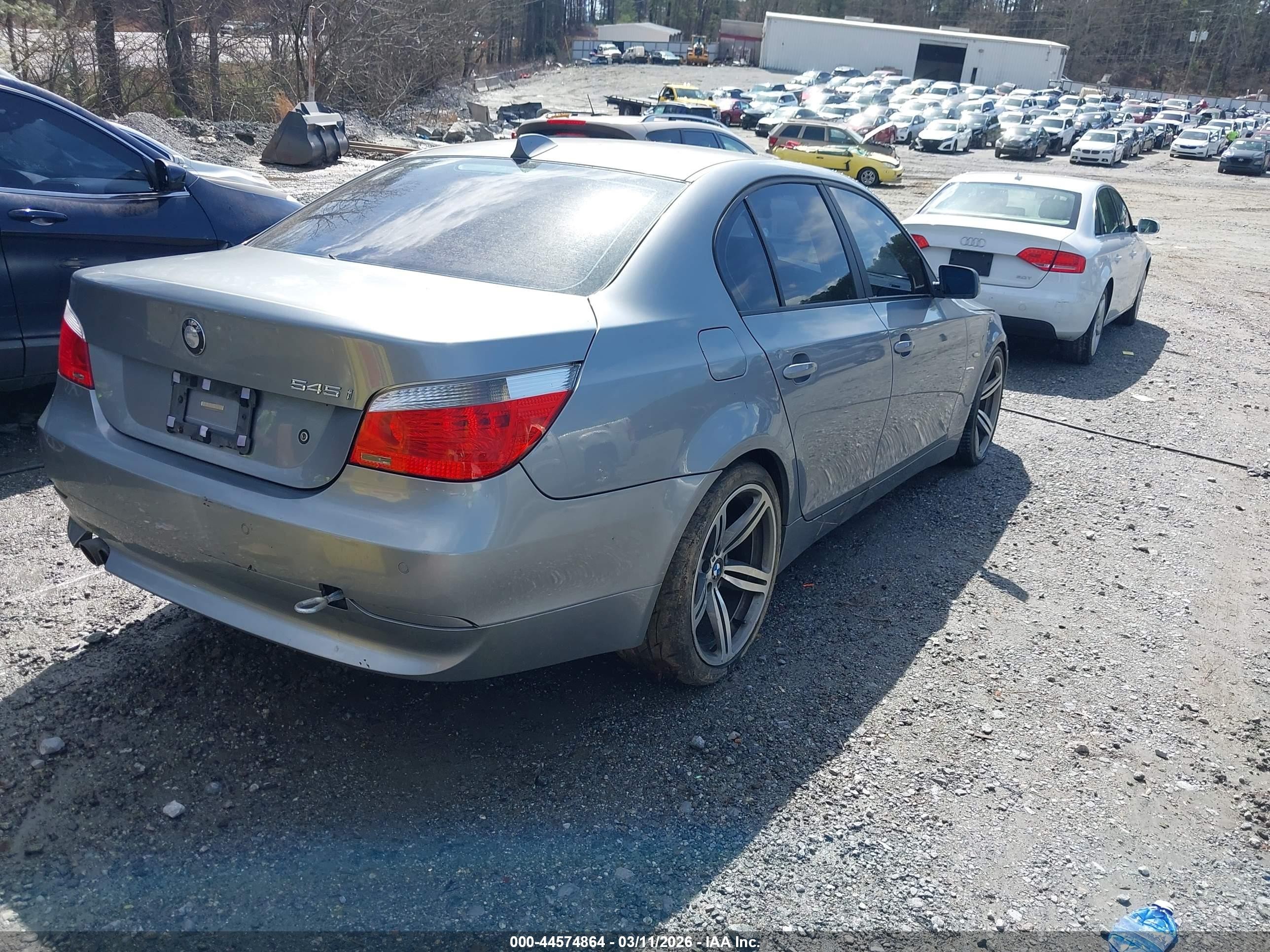 2005 Bmw 545i   Gray vin: WBANB33585B089611