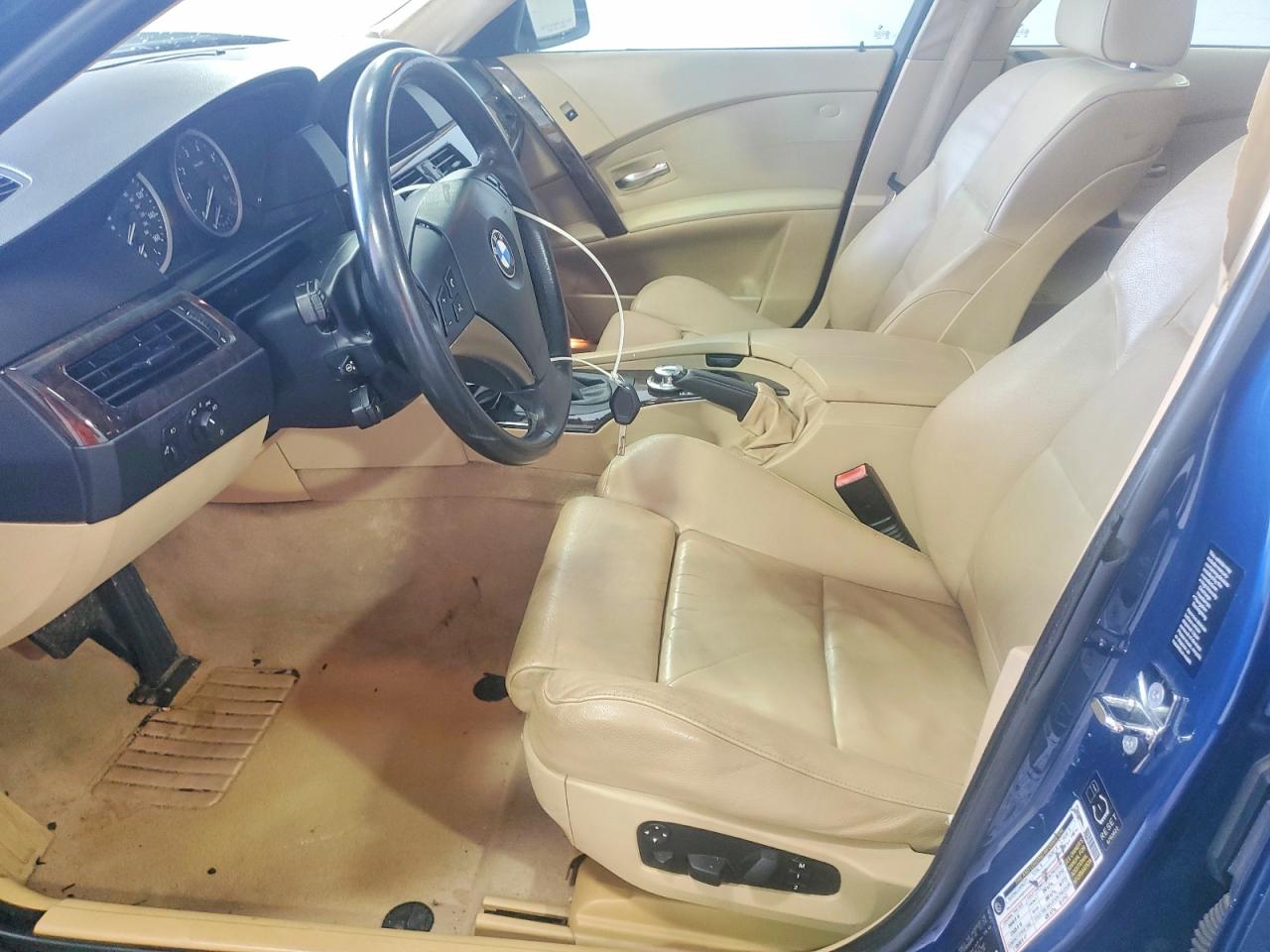 2005 Bmw 545 I Blue vin: WBANB33595B115875