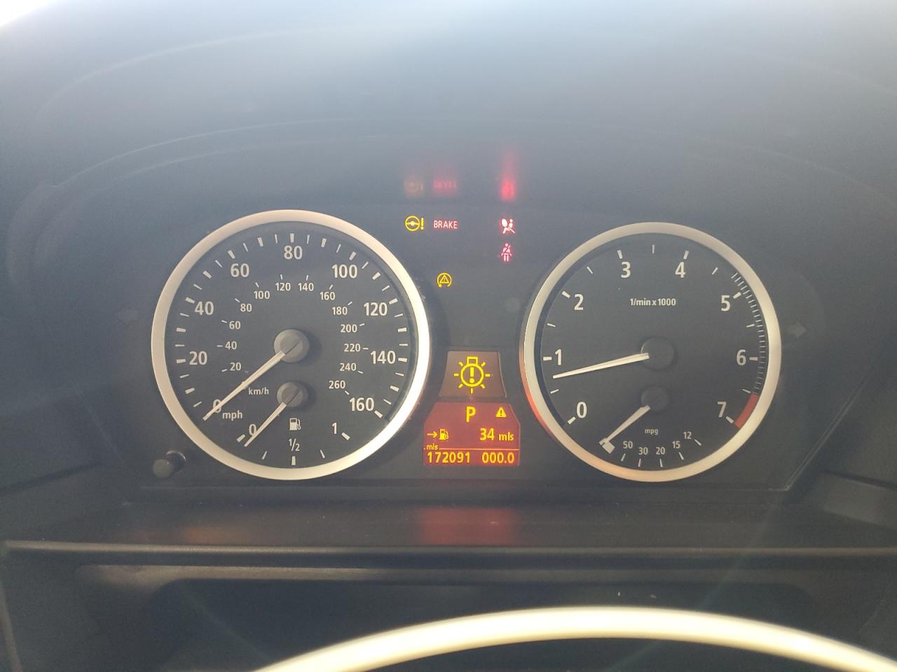 2005 Bmw 545 I Blue vin: WBANB33595B115875 Damage: Warning Light - Air Bag, On, Unacceptable