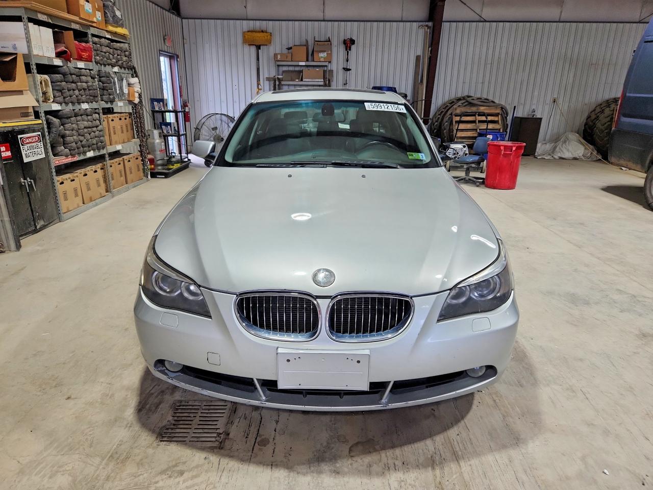 2004 Bmw 545 I Silver vin: WBANB335X4B112594