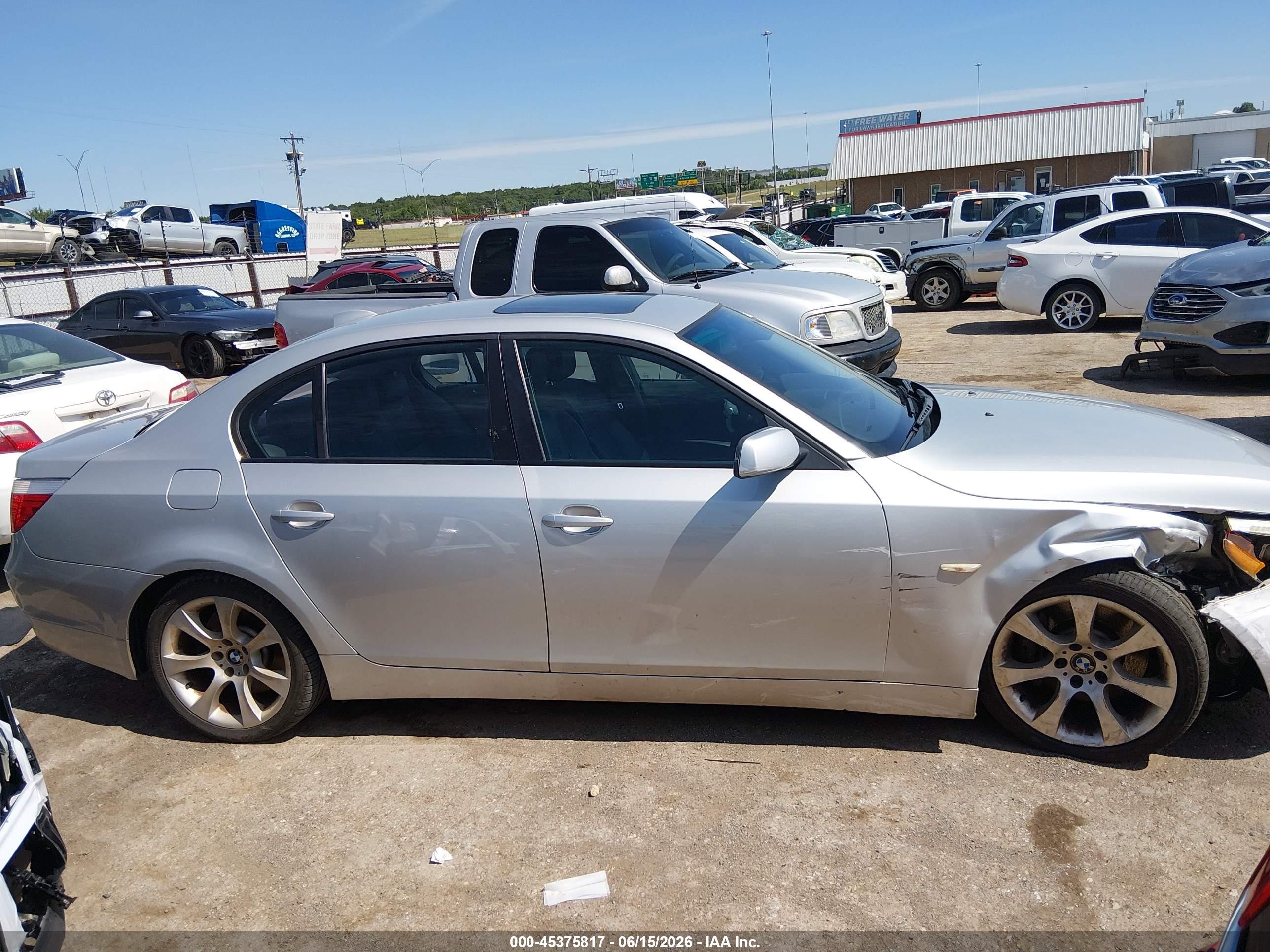 2006 Bmw 550i   Silver vin: WBANB53506CP01727