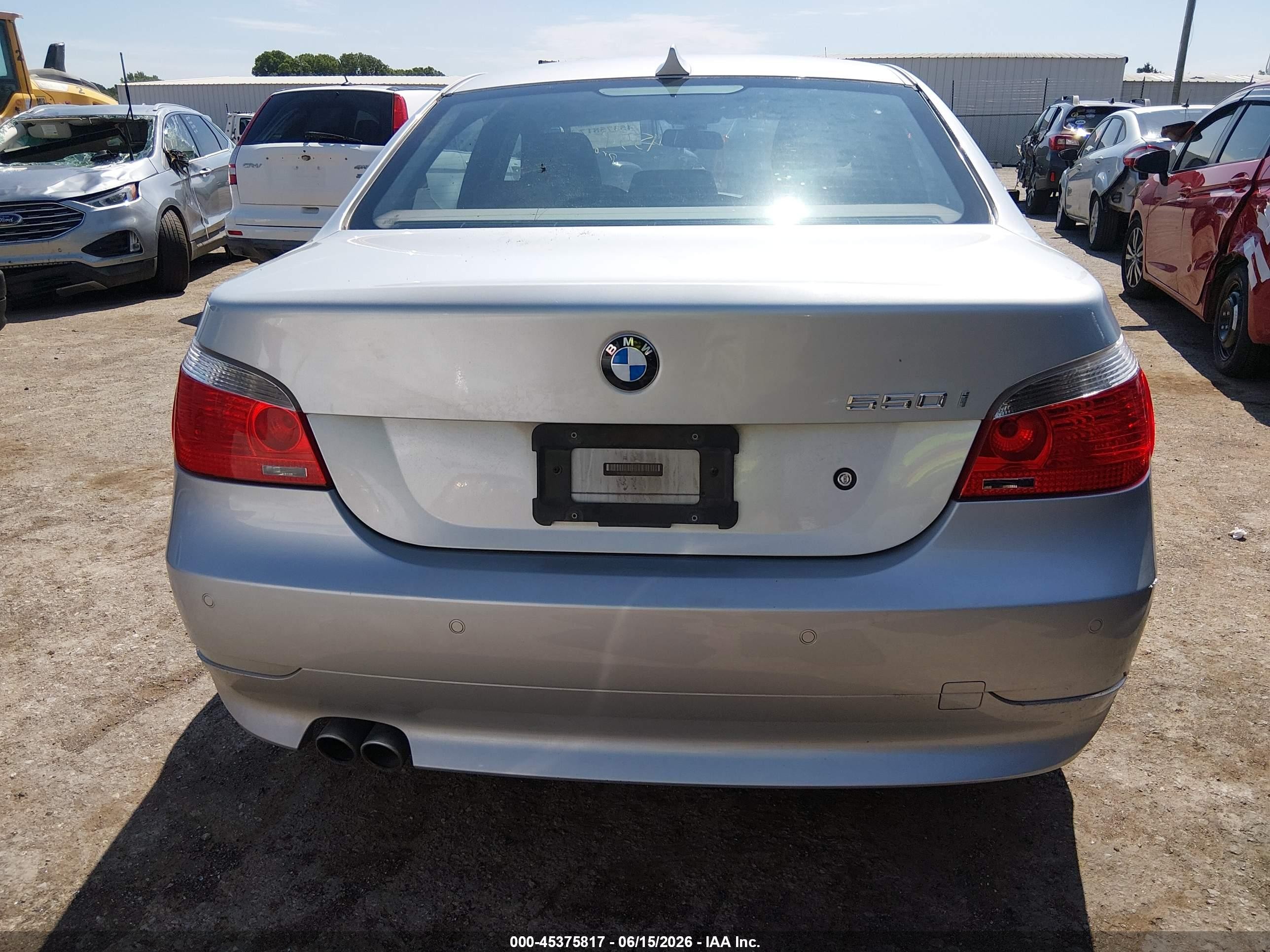 2006 Bmw 550i   Silver vin: WBANB53506CP01727