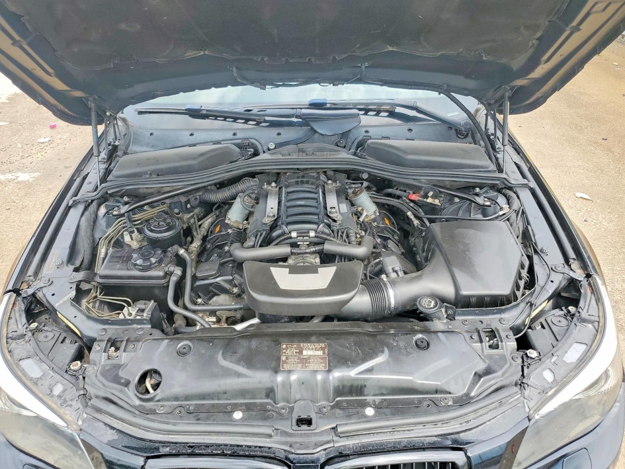 2007 Bmw 550 I Черный vin: WBANB53507CP06315