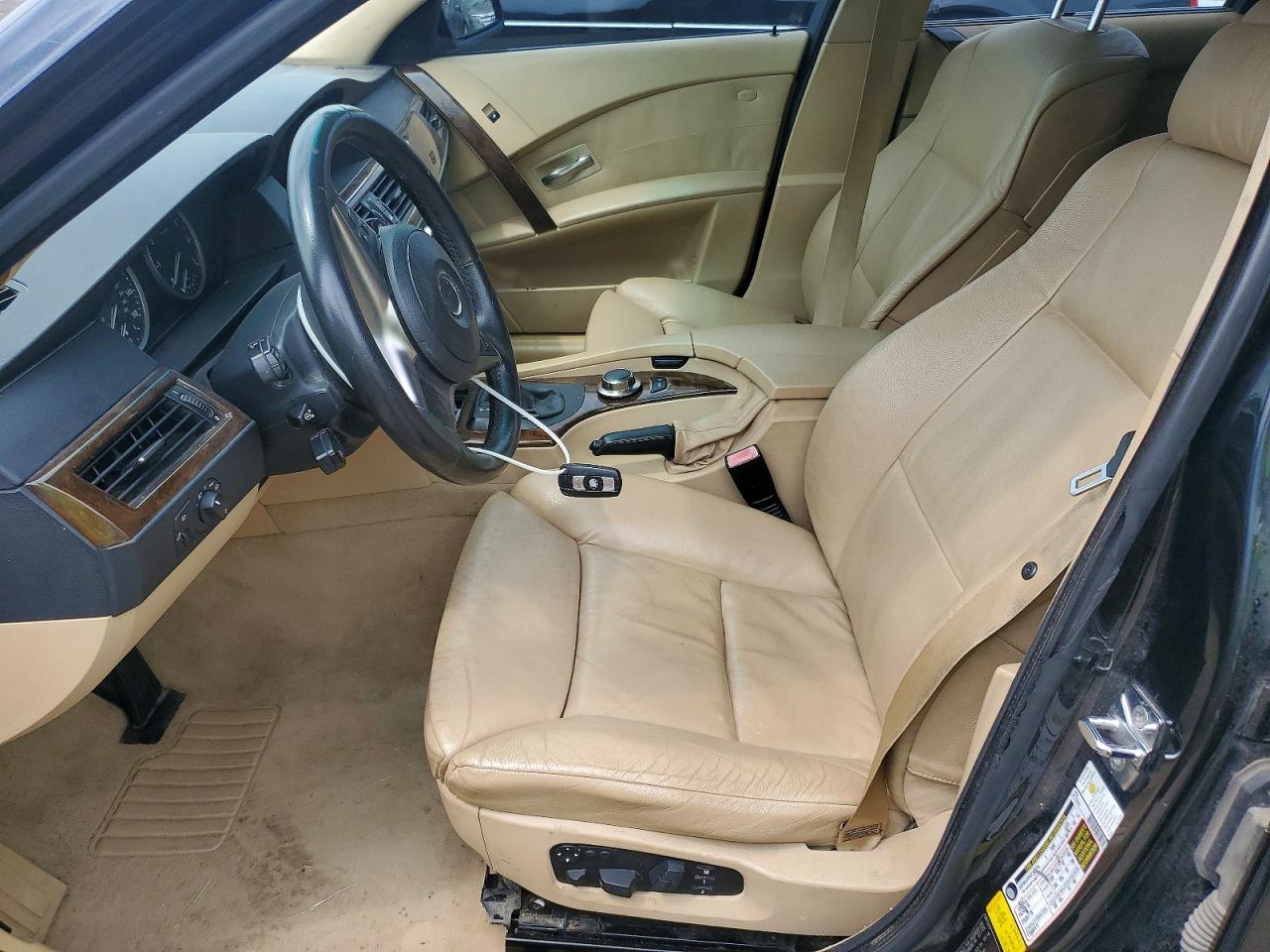 2007 Bmw 550 I Черный vin: WBANB53507CP06315