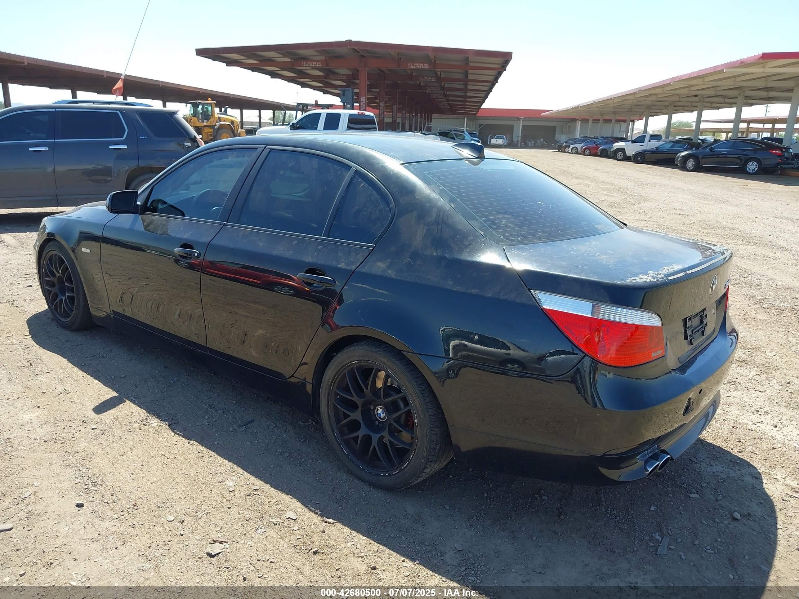 2007 Bmw 550i   Black vin: WBANB53517CP08929