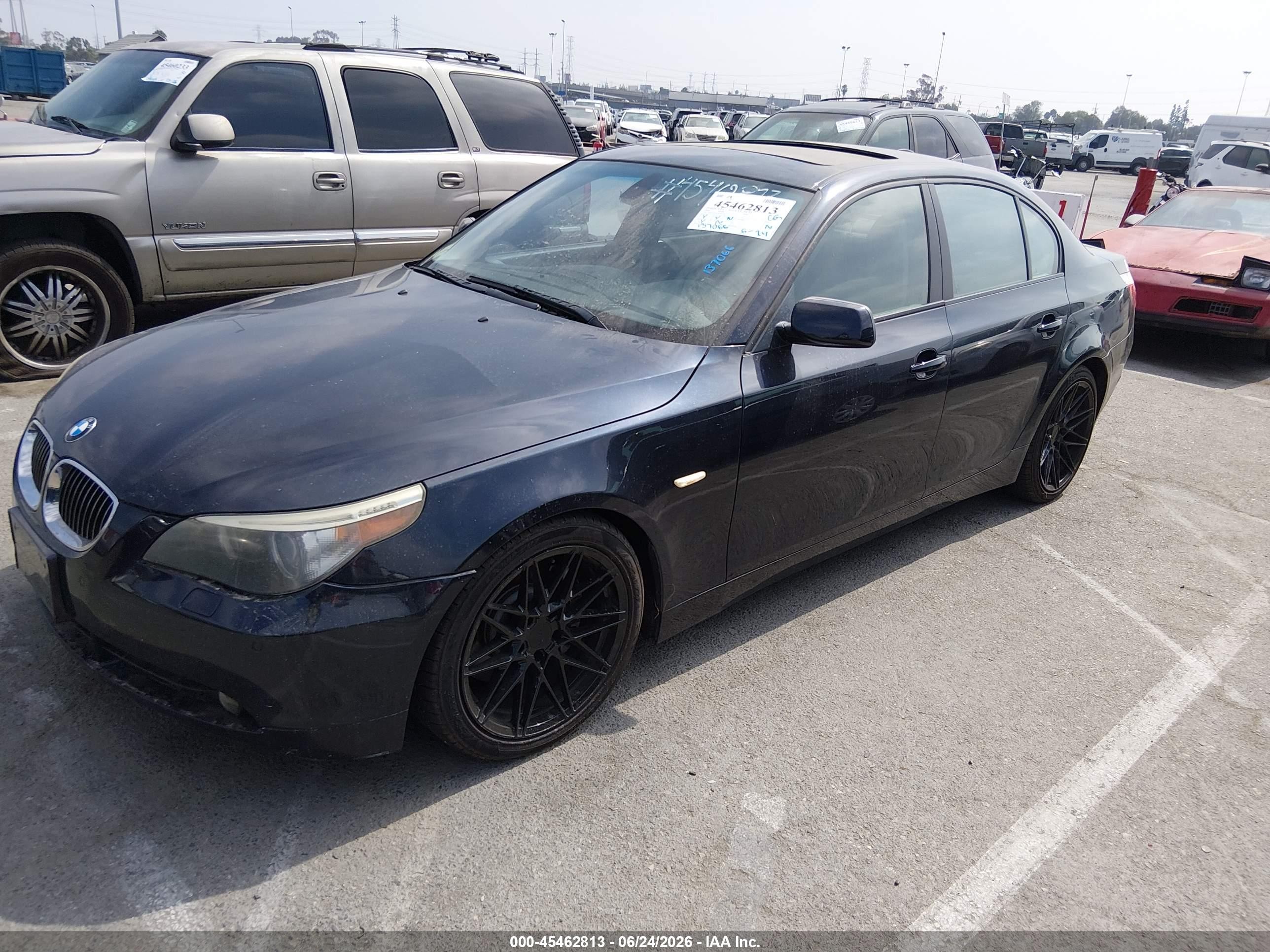 2006 Bmw 550i   Blue vin: WBANB53526CP01289