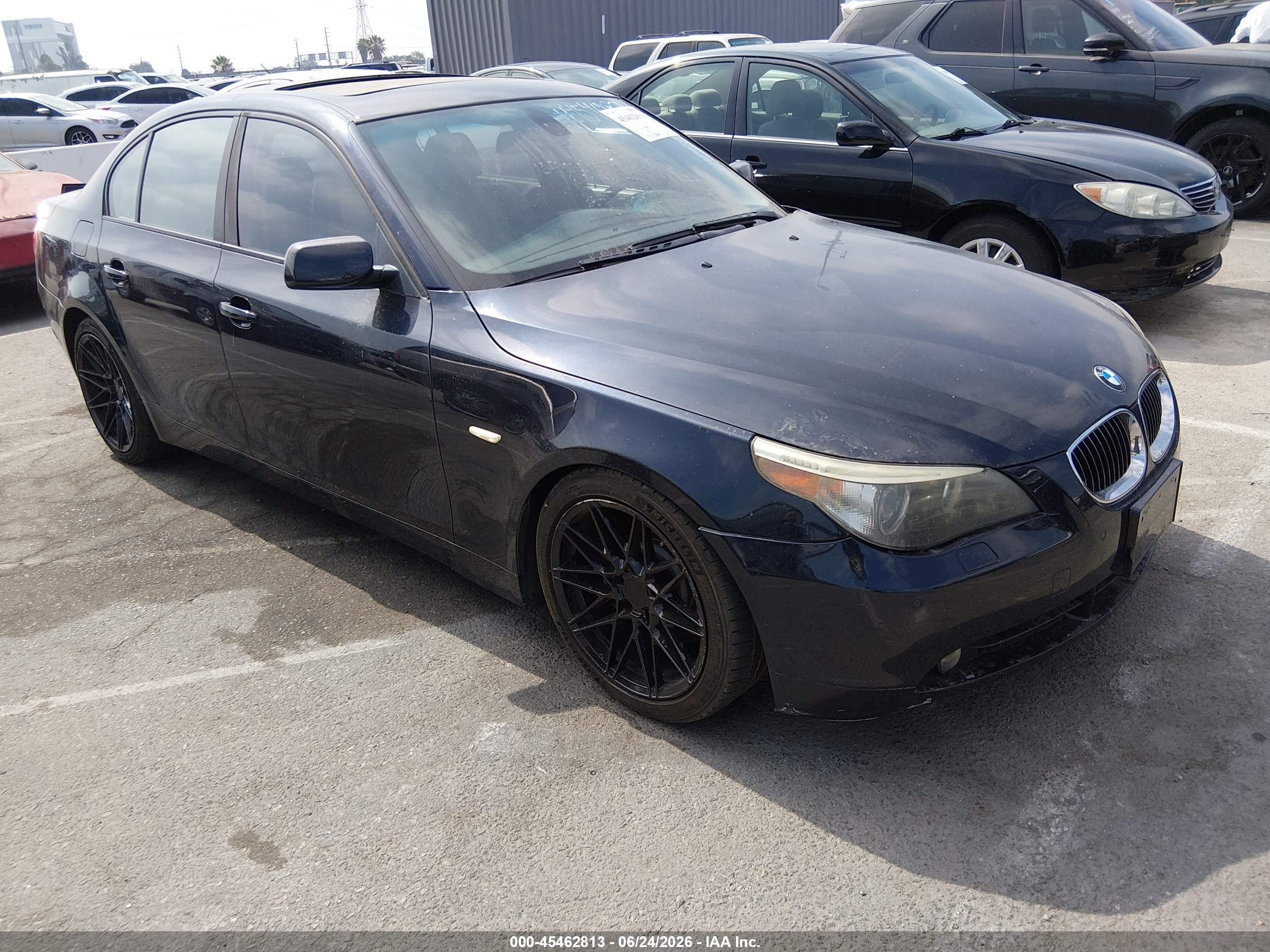 2006 Bmw 550i   Blue vin: WBANB53526CP01289